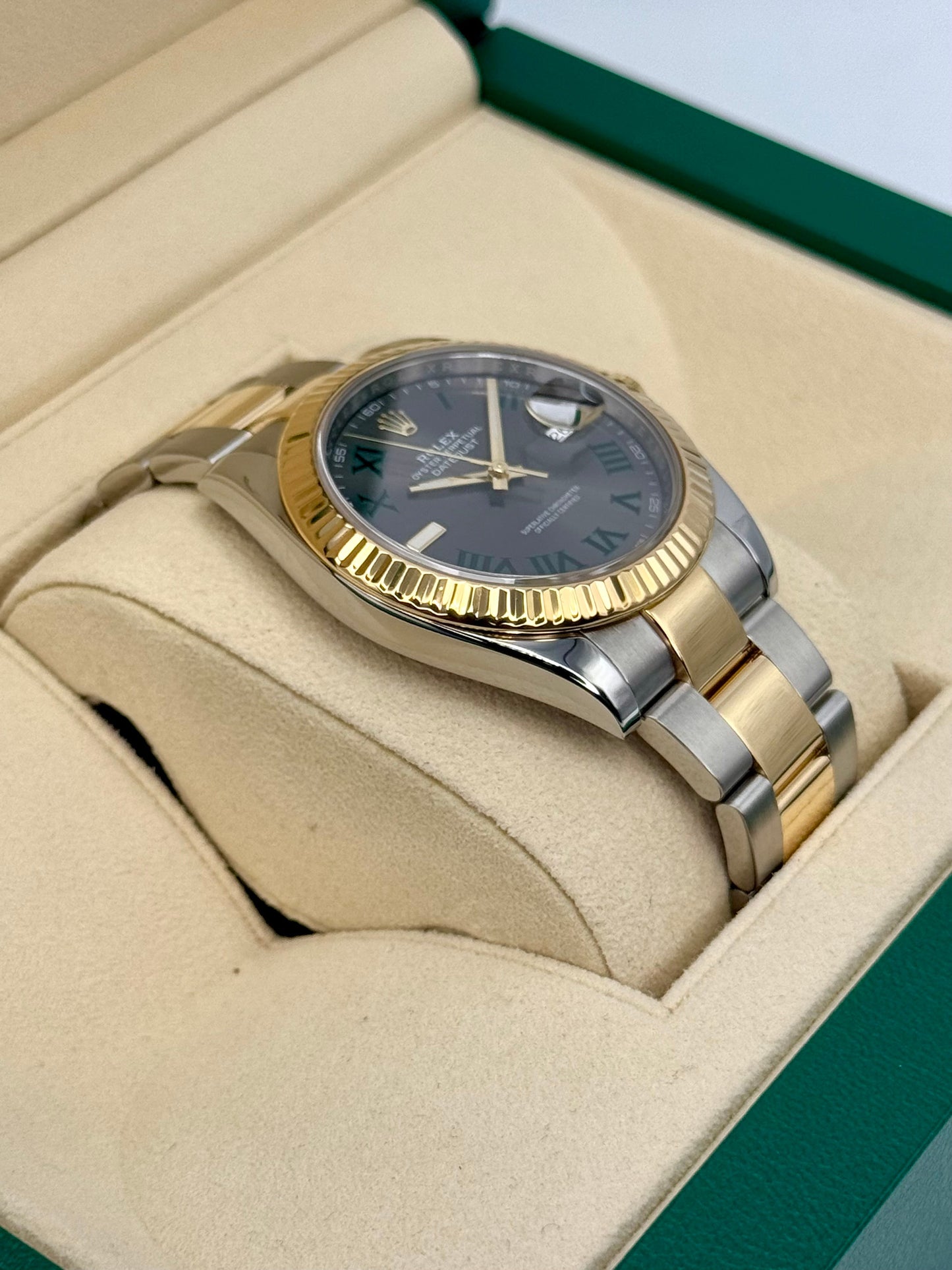 2018 Rolex Datejust 41mm 126333 Two-Tone Oyster Wimbledon Dial - MyWatchLLC