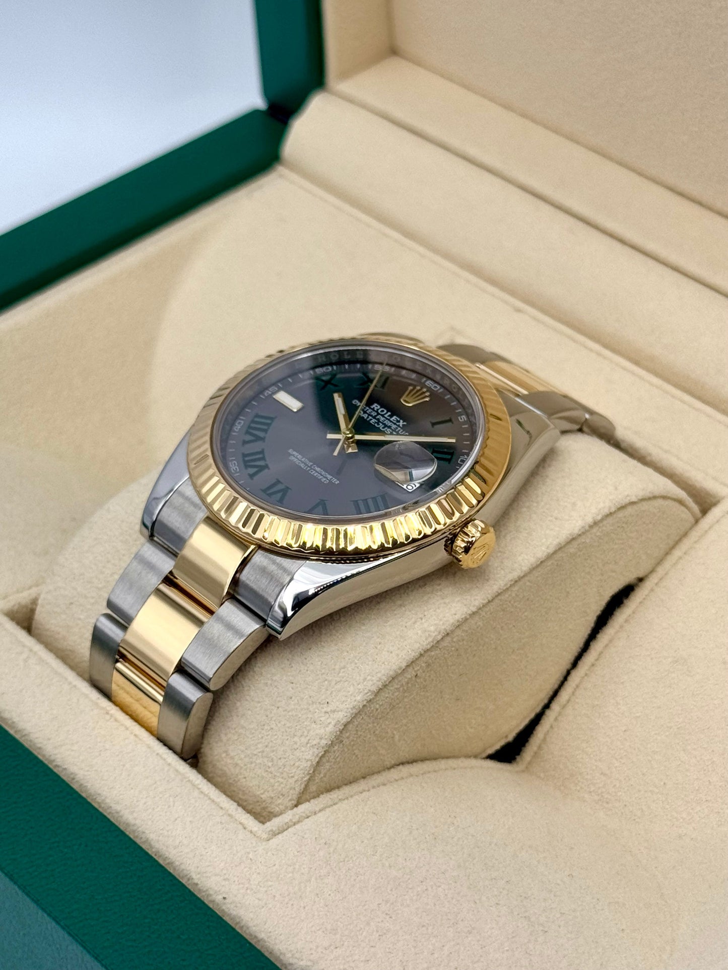 2018 Rolex Datejust 41mm 126333 Two-Tone Oyster Wimbledon Dial - MyWatchLLC