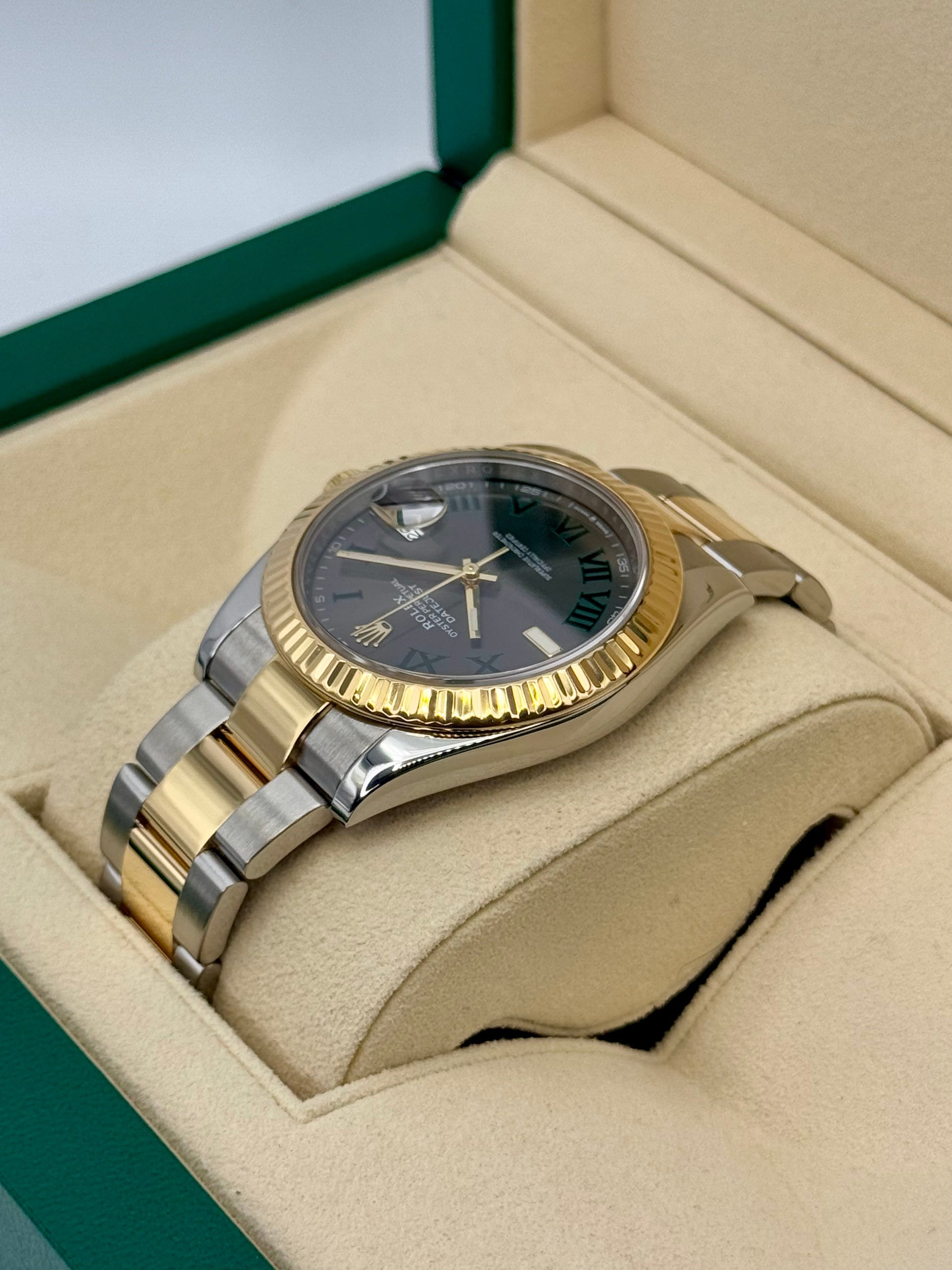 2018 Rolex Datejust 41mm 126333 Two-Tone Oyster Wimbledon Dial - MyWatchLLC