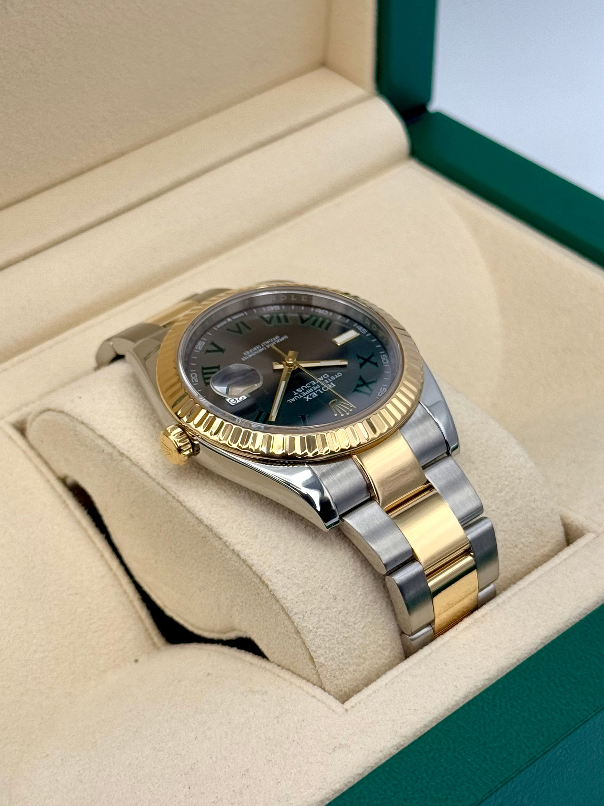 2018 Rolex Datejust 41mm 126333 Two-Tone Oyster Wimbledon Dial - MyWatchLLC