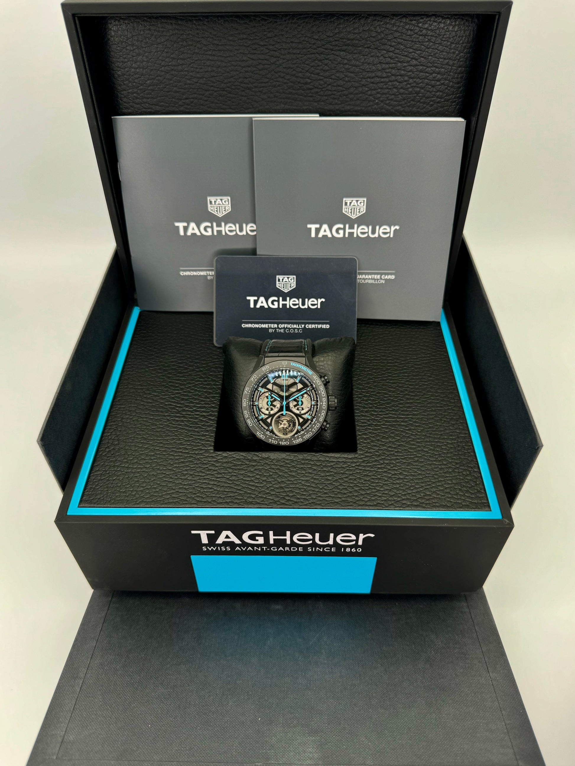 TAG Heuer Carrera Tourbillon Chronograph 45mm CAR5A97 Limited Edition - MyWatchLLC