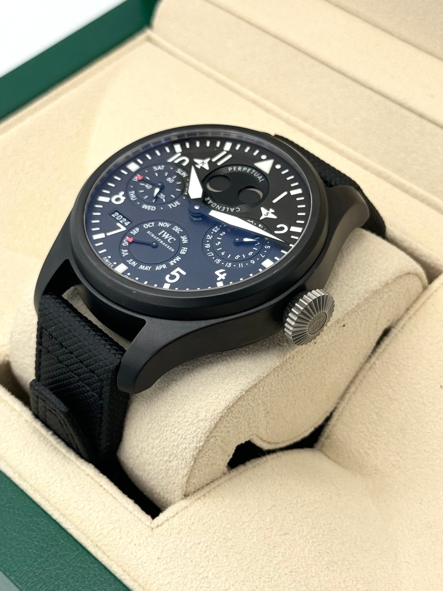 2013 IWC Top Gun Perpetual Calendar Big Pilot 48mm IW502902 Ceramic - MyWatchLLC