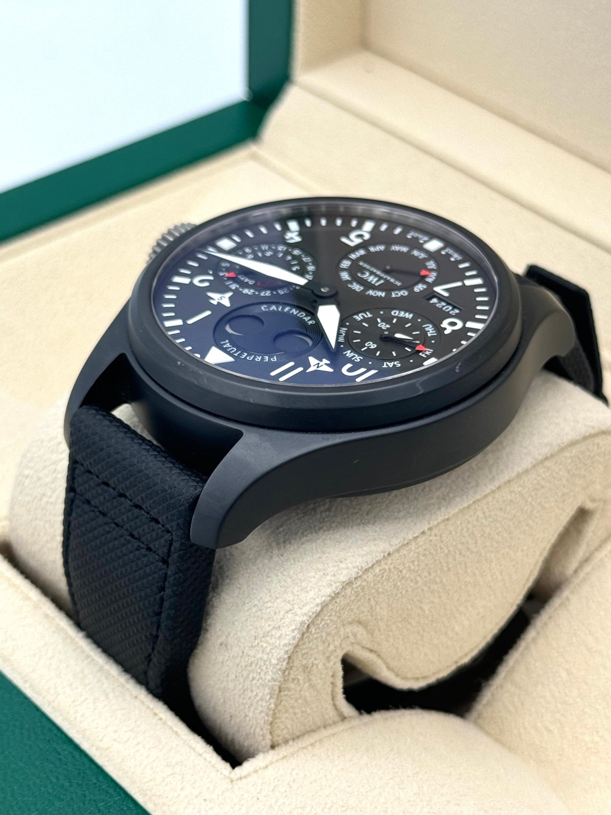 2013 IWC Top Gun Perpetual Calendar Big Pilot 48mm IW502902 Ceramic - MyWatchLLC