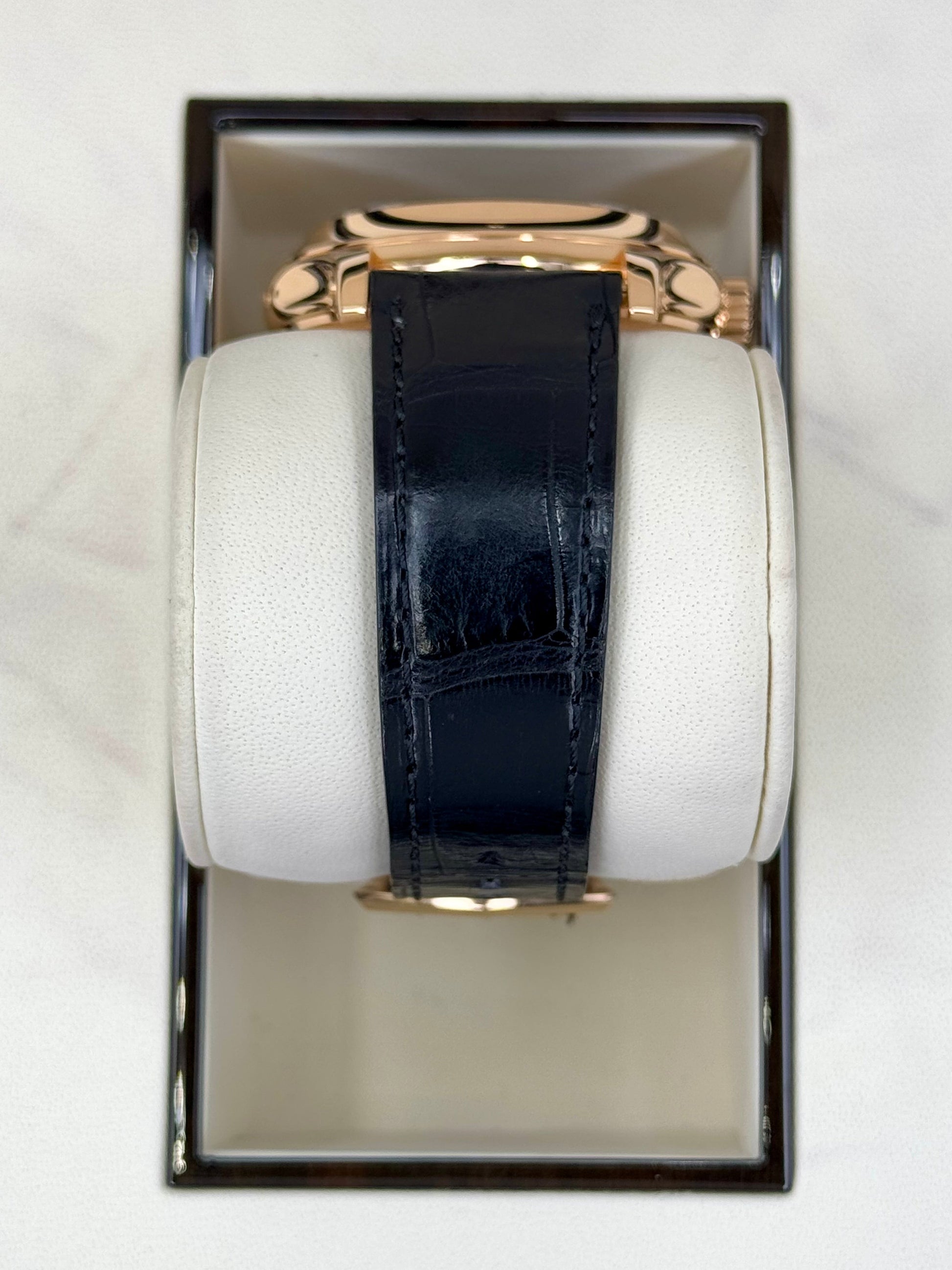 2014 Patek Philippe Annual Calender 40mm 5205R Rose Gold Black Dial - MyWatchLLC