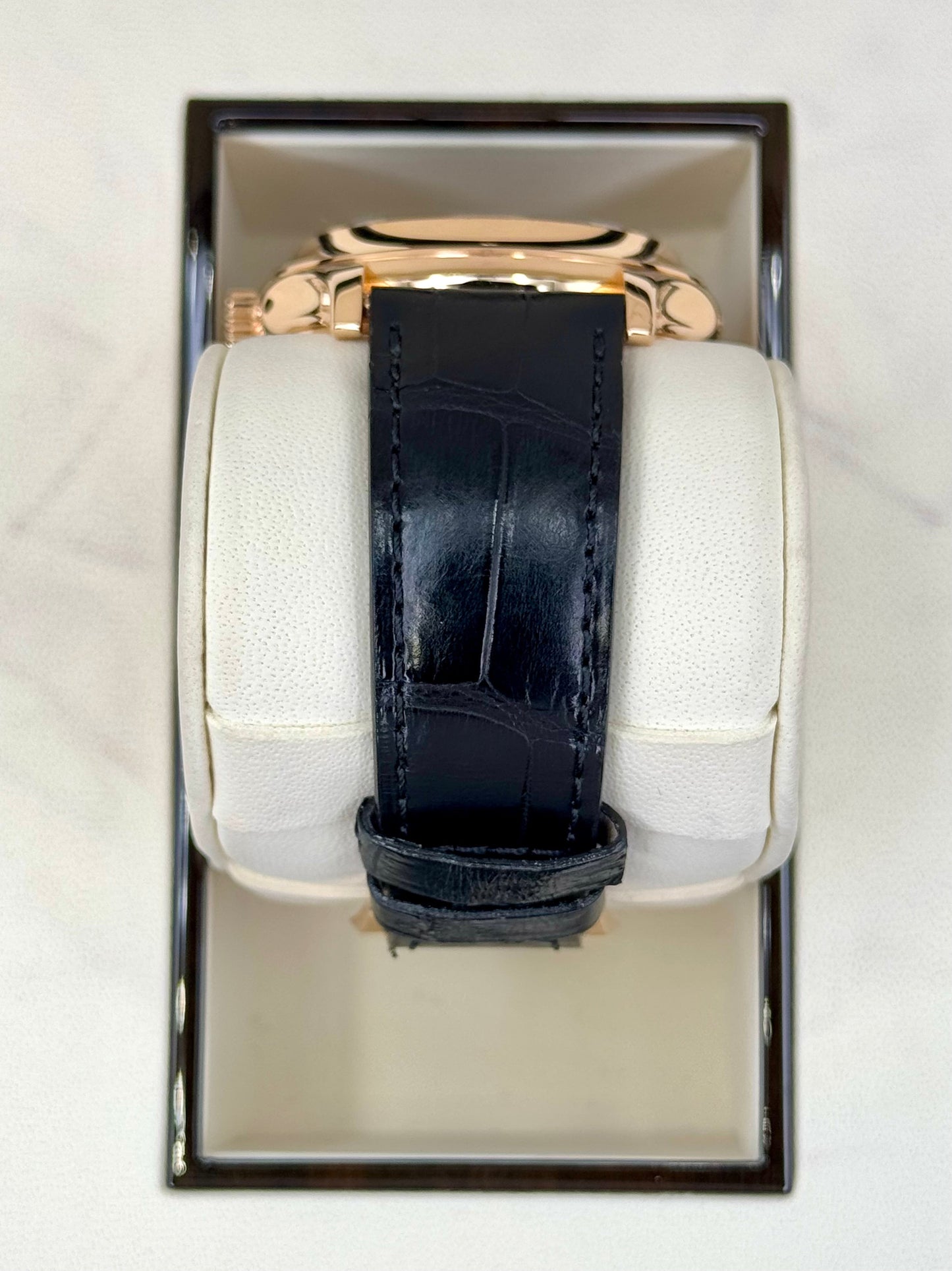 2014 Patek Philippe Annual Calender 40mm 5205R Rose Gold Black Dial - MyWatchLLC