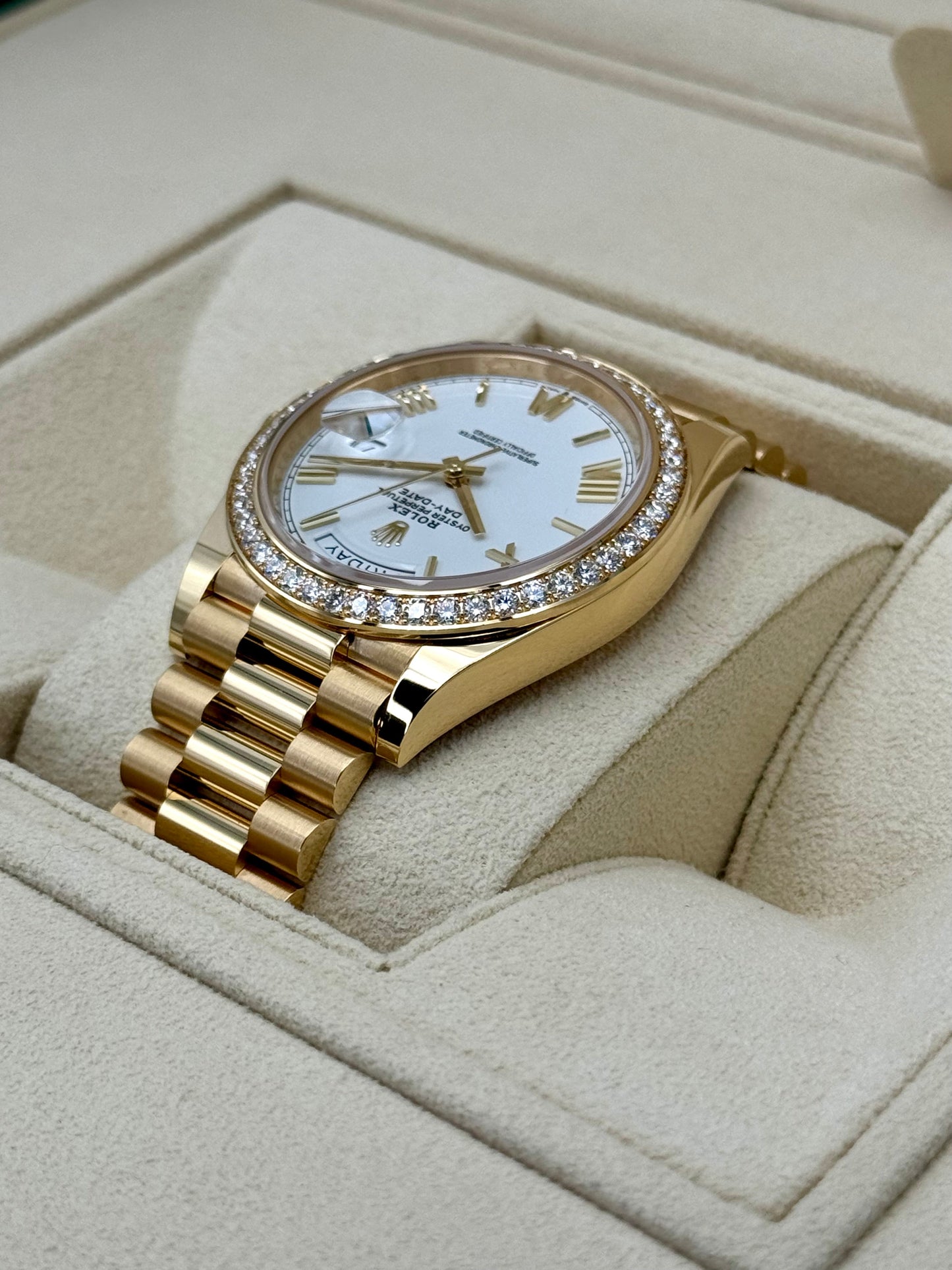 New 2024 Rolex Day-Date 40mm 228348RBR Presidential White Dial - MyWatchLLC