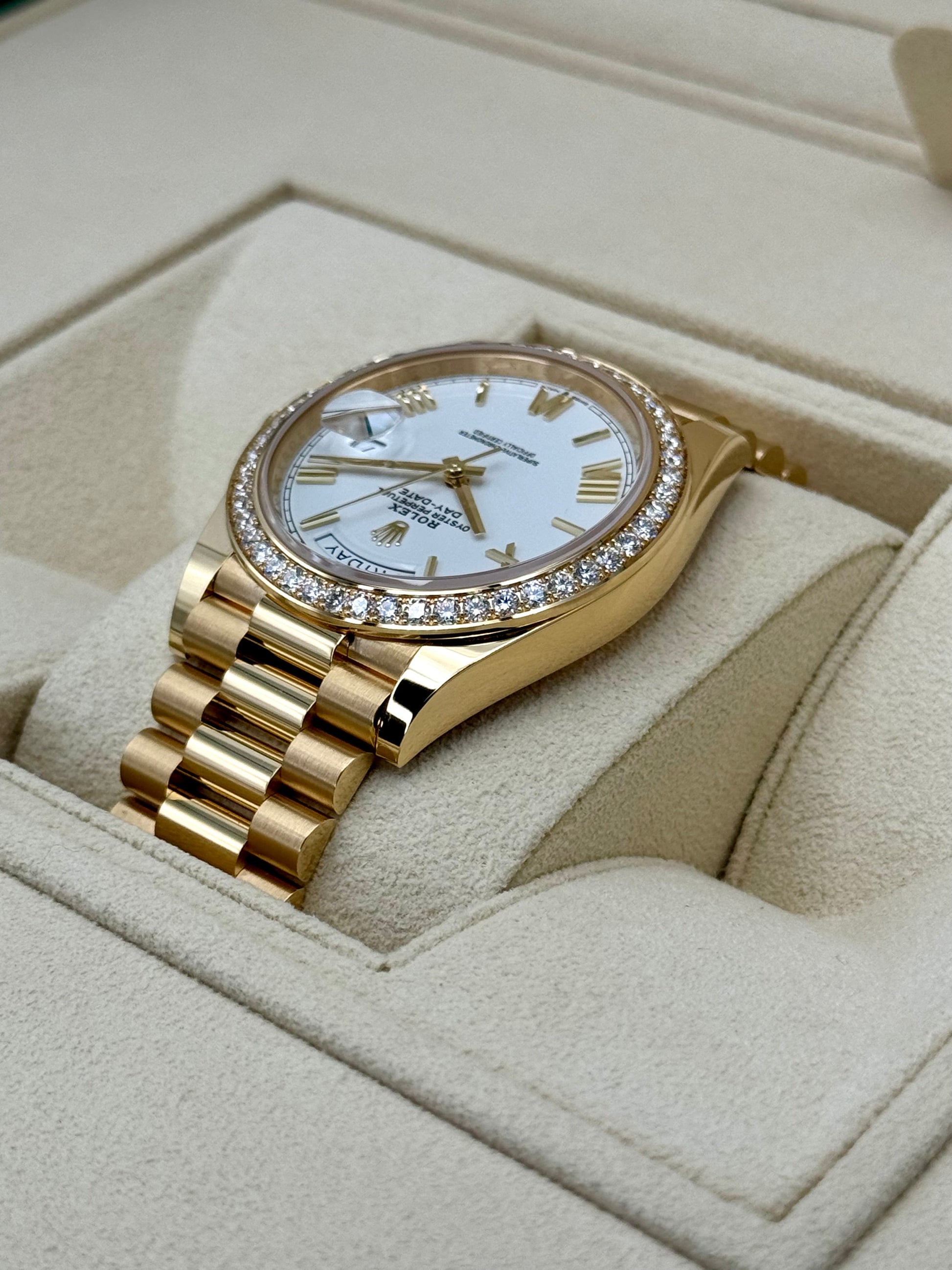 New 2024 Rolex Day-Date 40mm 228348RBR Presidential White Dial - MyWatchLLC