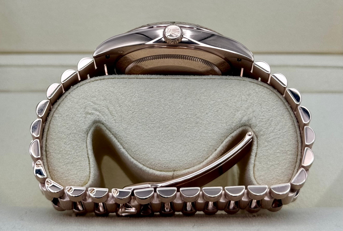 2019 Rolex Day-Date 40mm 228235 Presidential Rose Gold Olive Dial - MyWatchLLC