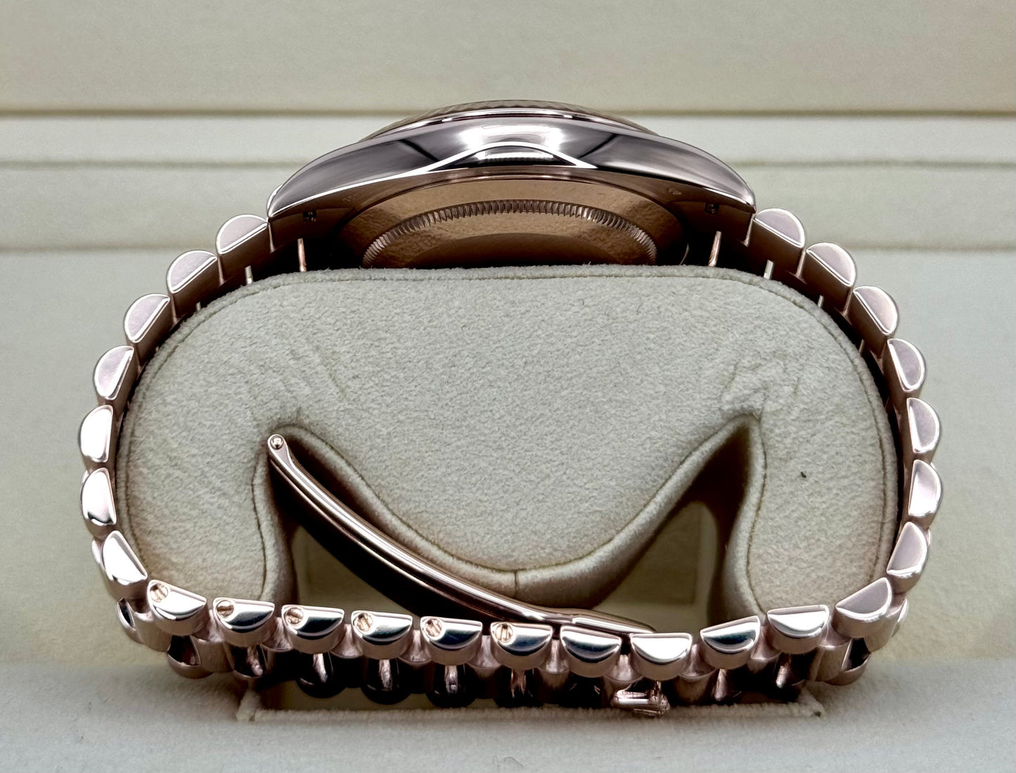 2019 Rolex Day-Date 40mm 228235 Presidential Rose Gold Olive Dial - MyWatchLLC