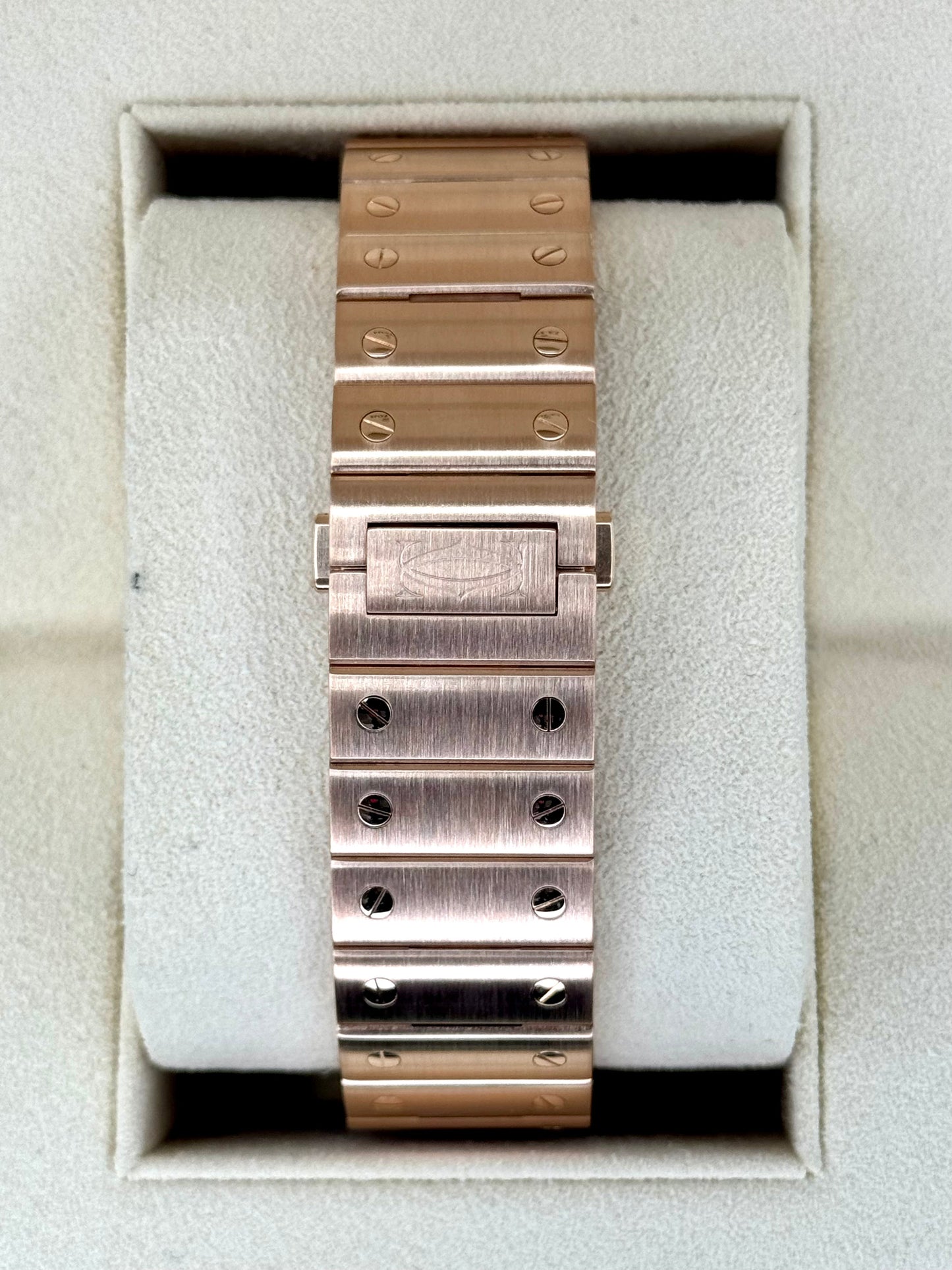 2020 Santos De Cartier 39.8mm WHSA0016 Rose Gold Skeleton Dial - MyWatchLLC