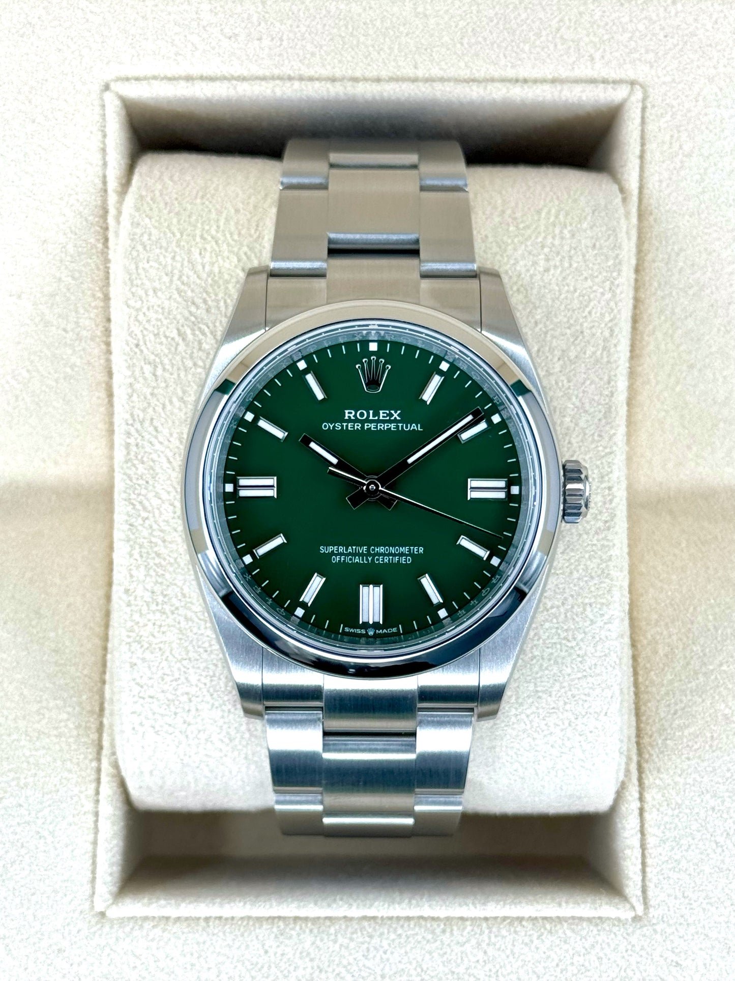 NEW 2024 Rolex Oyster Perpetual 36mm 126000 Green Dial - MyWatchLLC