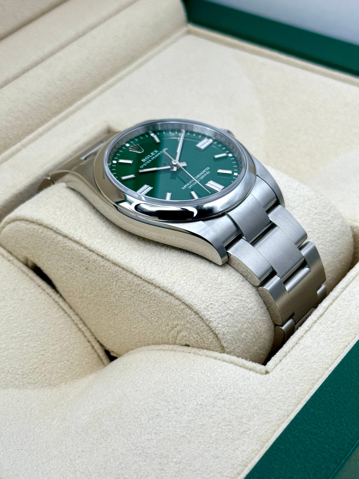 NEW 2024 Rolex Oyster Perpetual 36mm 126000 Green Dial - MyWatchLLC