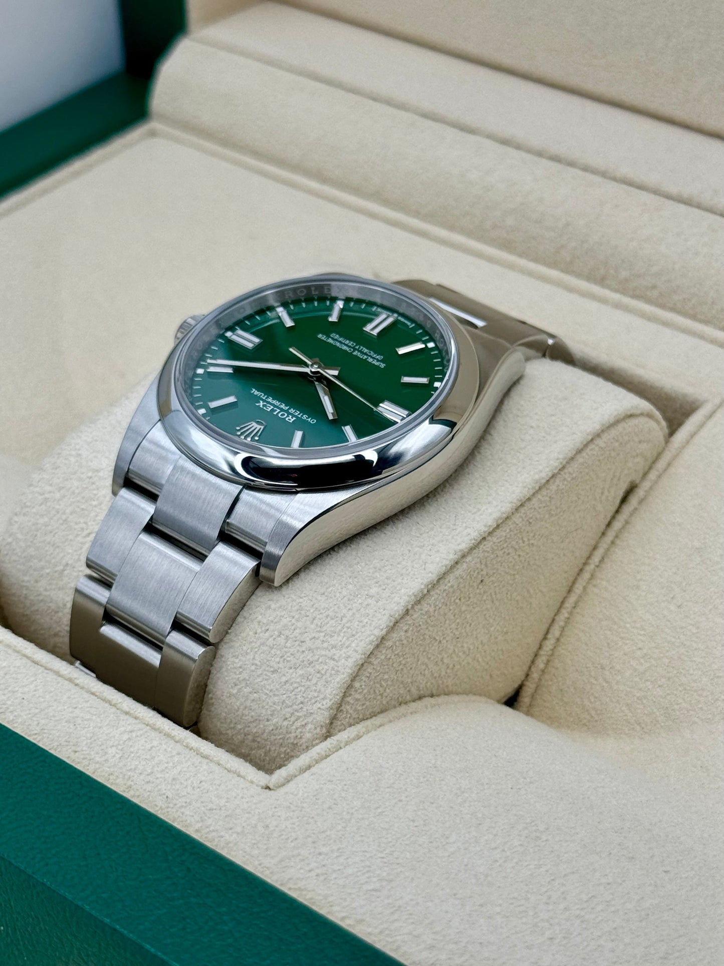 NEW 2024 Rolex Oyster Perpetual 36mm 126000 Green Dial - MyWatchLLC