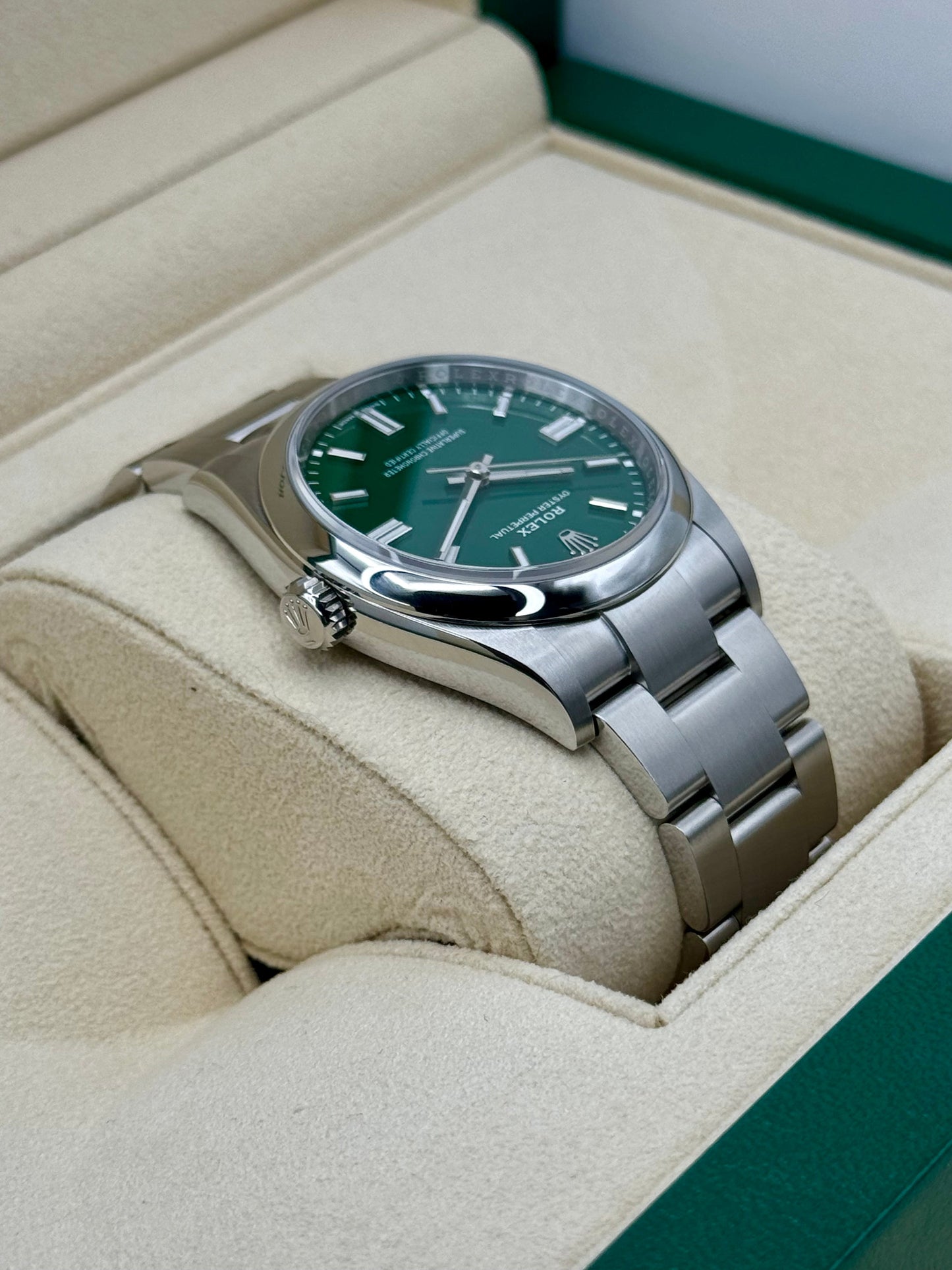 NEW 2024 Rolex Oyster Perpetual 36mm 126000 Green Dial - MyWatchLLC