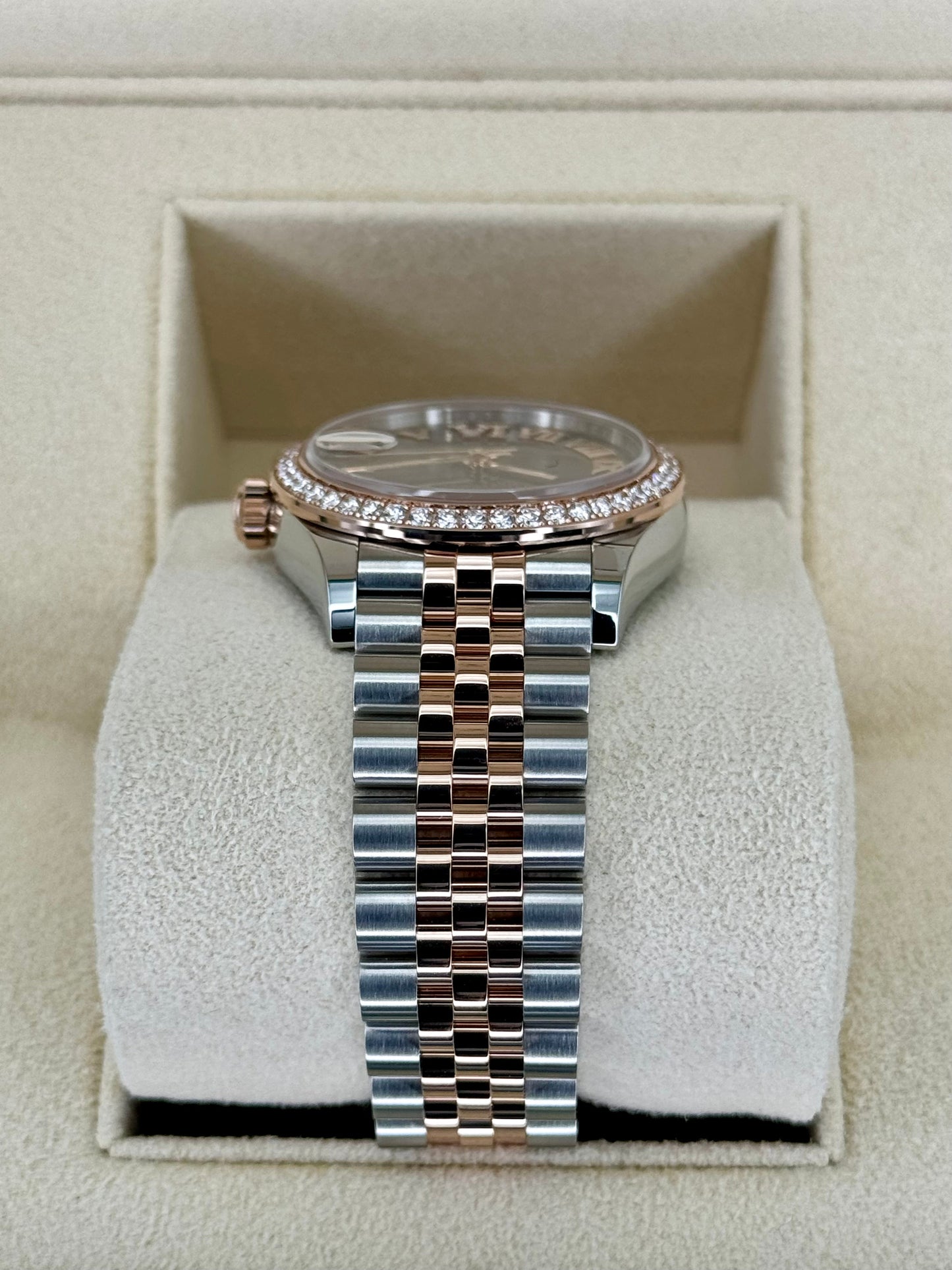 NEW 2023 Rolex Lady Datejust 31mm 278381RBR Two-Tone Chocolate Dial - MyWatchLLC