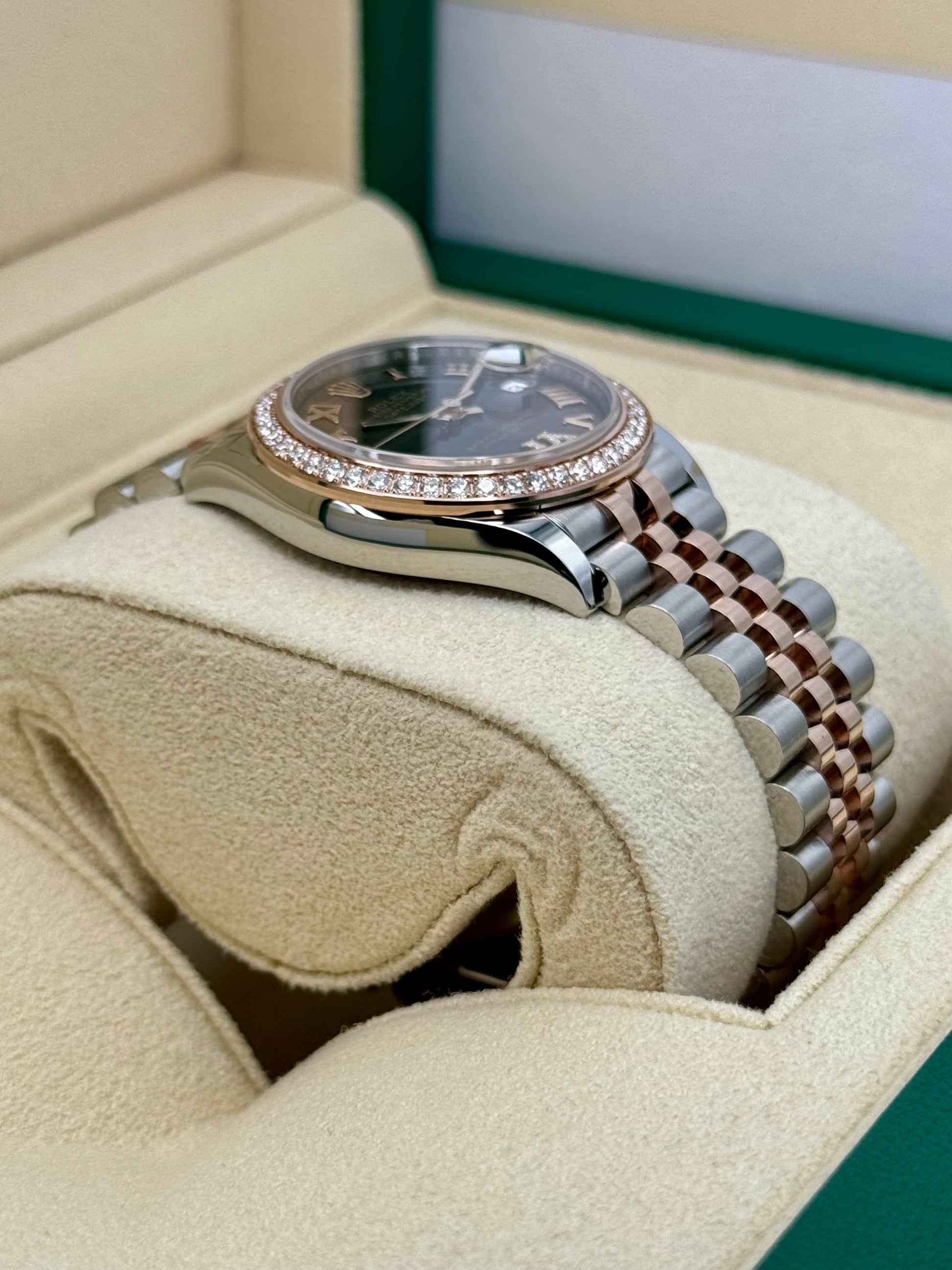 NEW 2023 Rolex Lady Datejust 31mm 278381RBR Two-Tone Chocolate Dial - MyWatchLLC