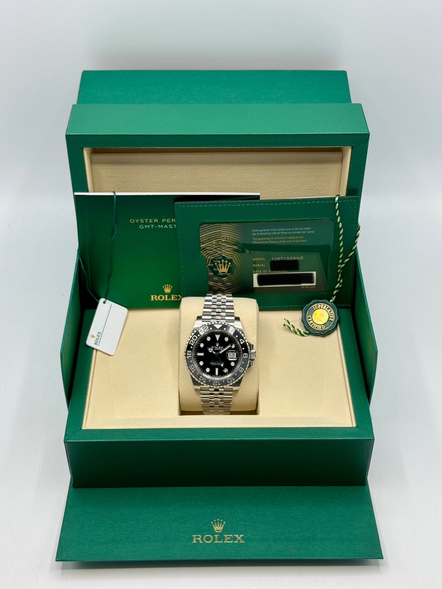 NEW 2025 Rolex GMT-Master II "Bruce Wayne" 40mm 126710GRNR Jubilee - MyWatchLLC