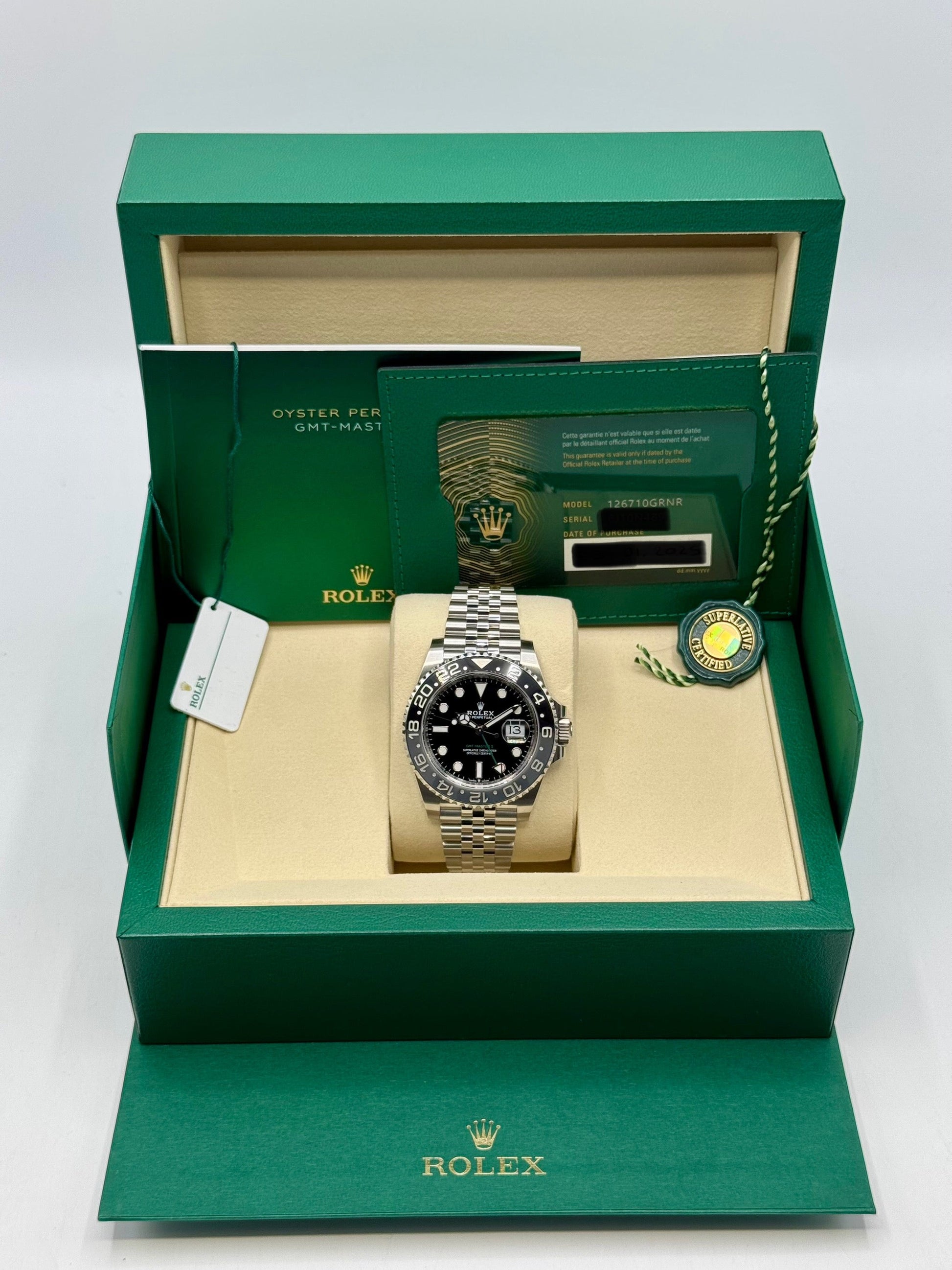 NEW 2025 Rolex GMT-Master II "Bruce Wayne" 40mm 126710GRNR Jubilee - MyWatchLLC
