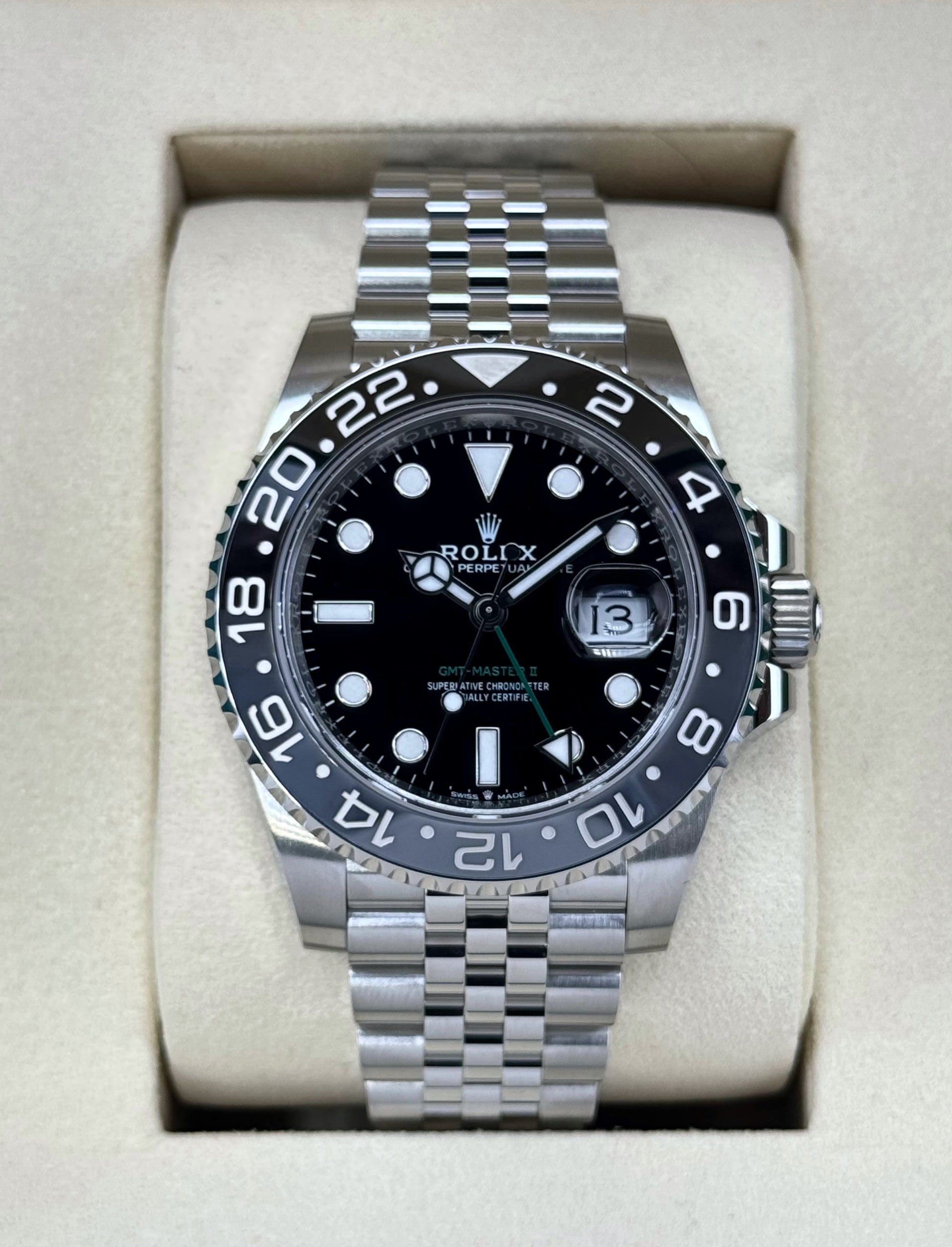 NEW 2025 Rolex GMT-Master II "Bruce Wayne" 40mm 126710GRNR Jubilee - MyWatchLLC