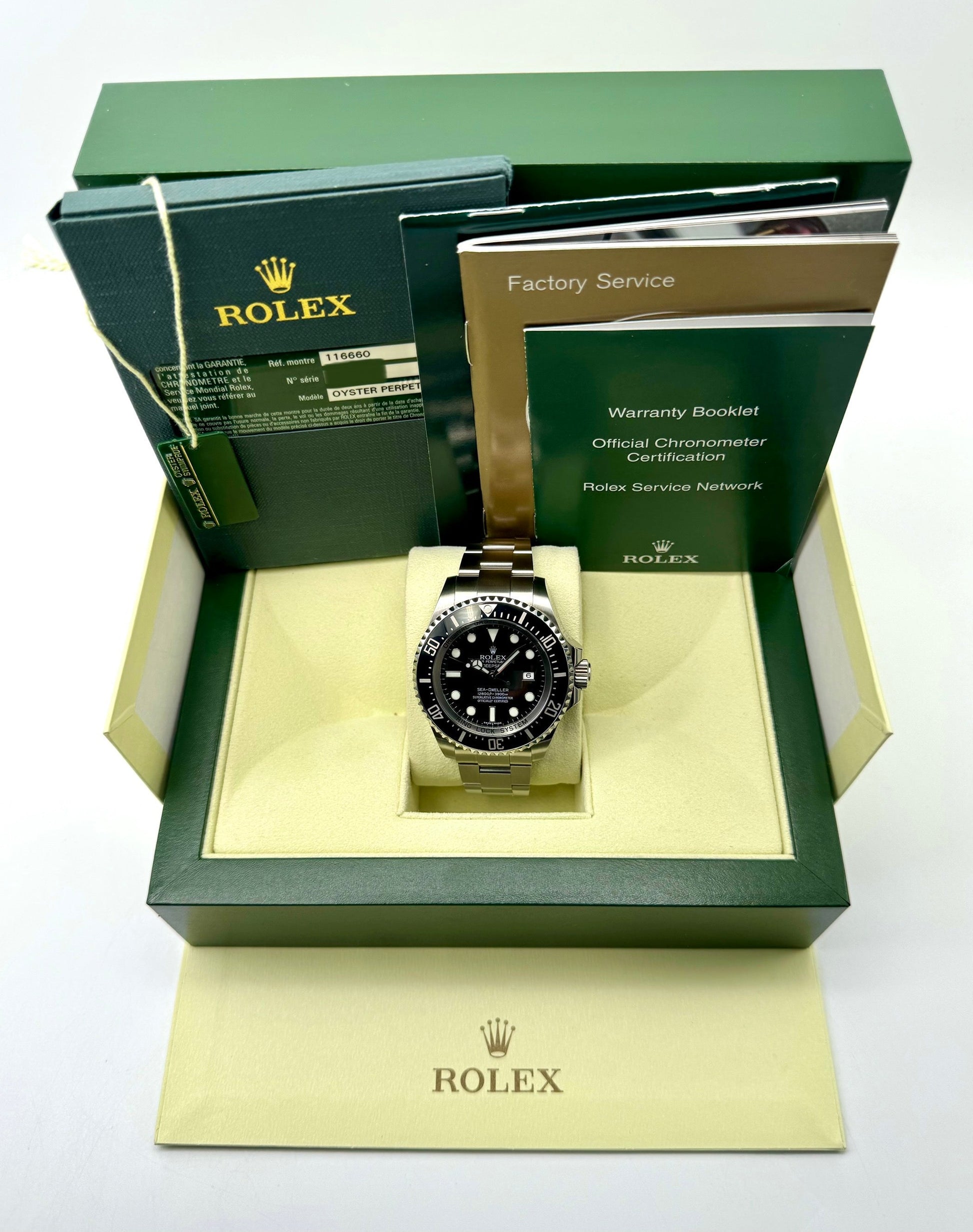 2008 Rolex Sea-Dweller Deepsea 44mm 116660 Stainless Steel Black Dial - MyWatchLLC