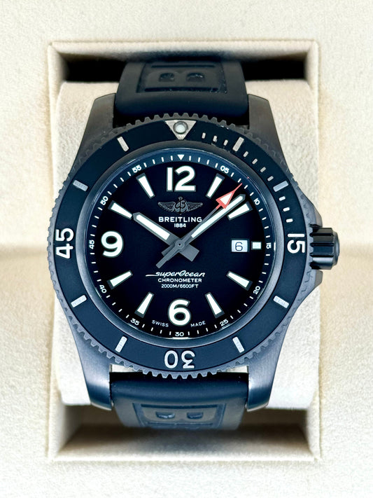 2022 Breitling Superocean Automatic 46mm M17368 Black Dial - MyWatchLLC