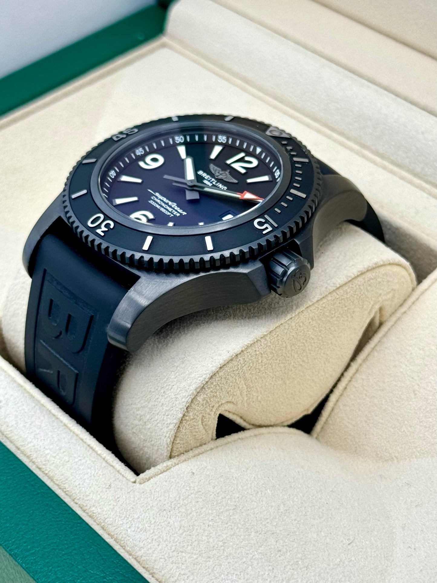 2022 Breitling Superocean Automatic 46mm M17368 Black Dial - MyWatchLLC