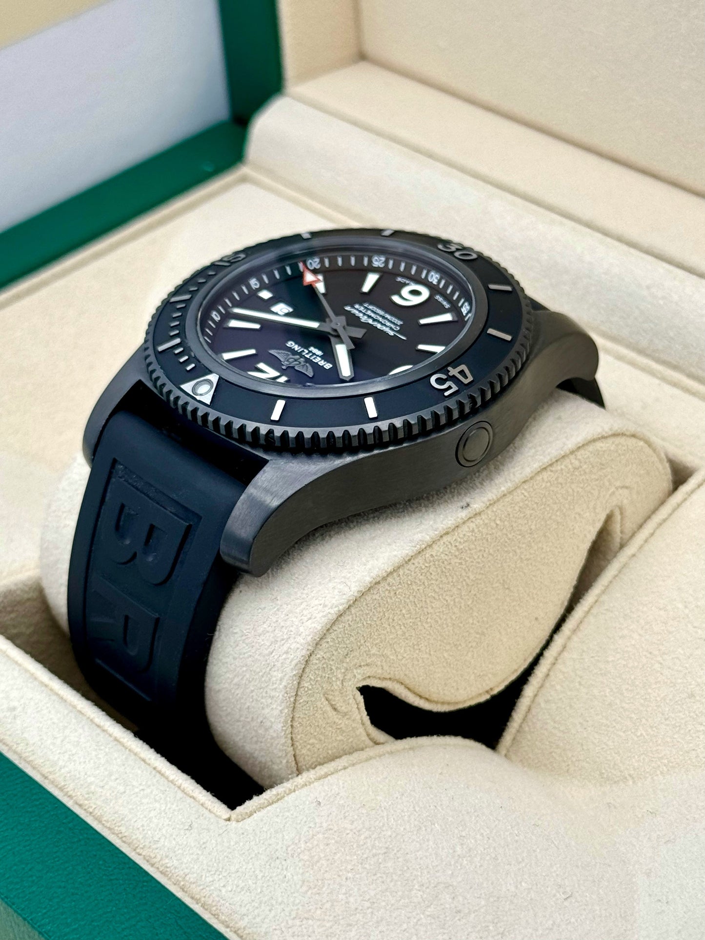 2022 Breitling Superocean Automatic 46mm M17368 Black Dial - MyWatchLLC