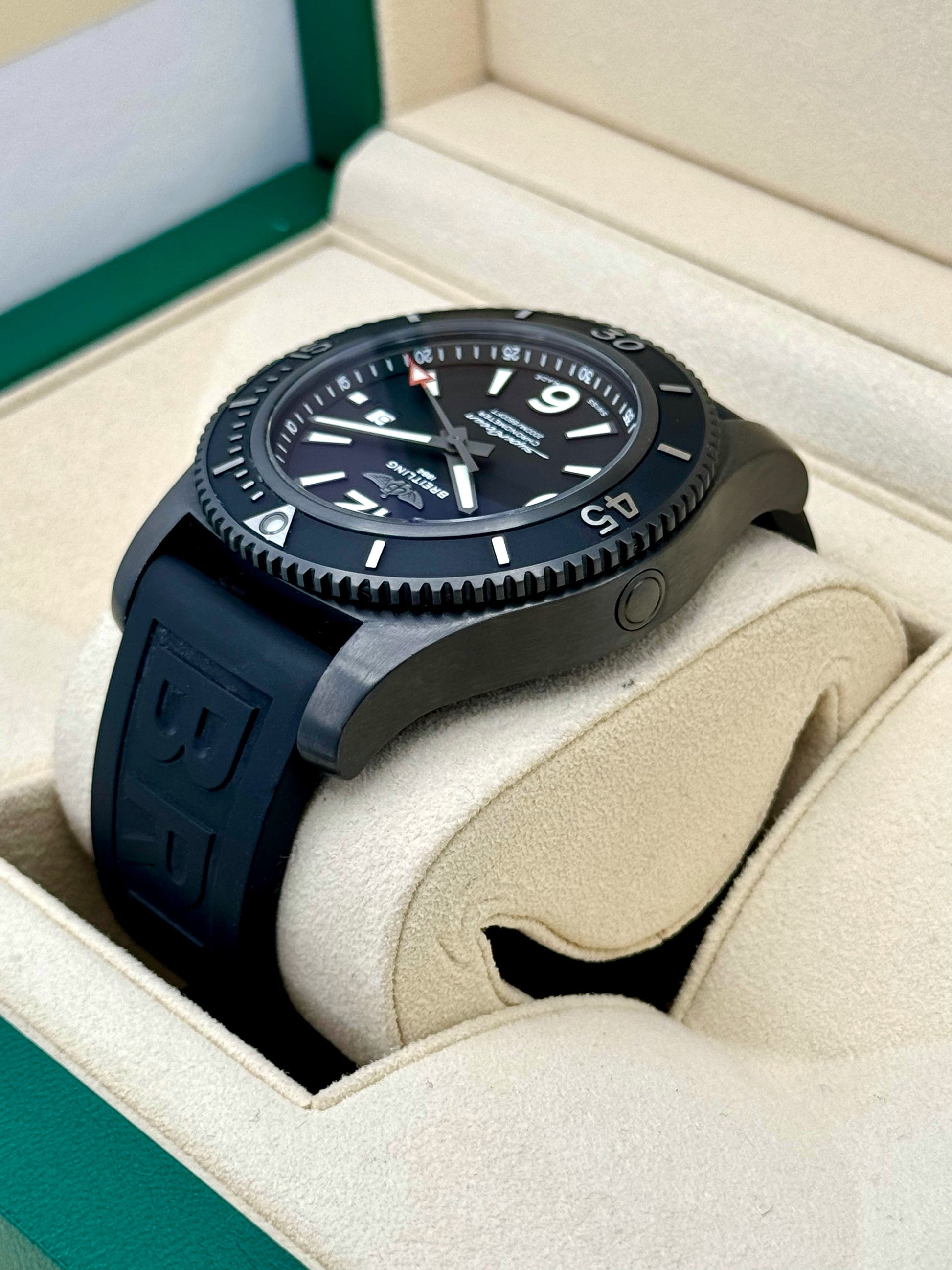 2022 Breitling Superocean Automatic 46mm M17368 Black Dial - MyWatchLLC