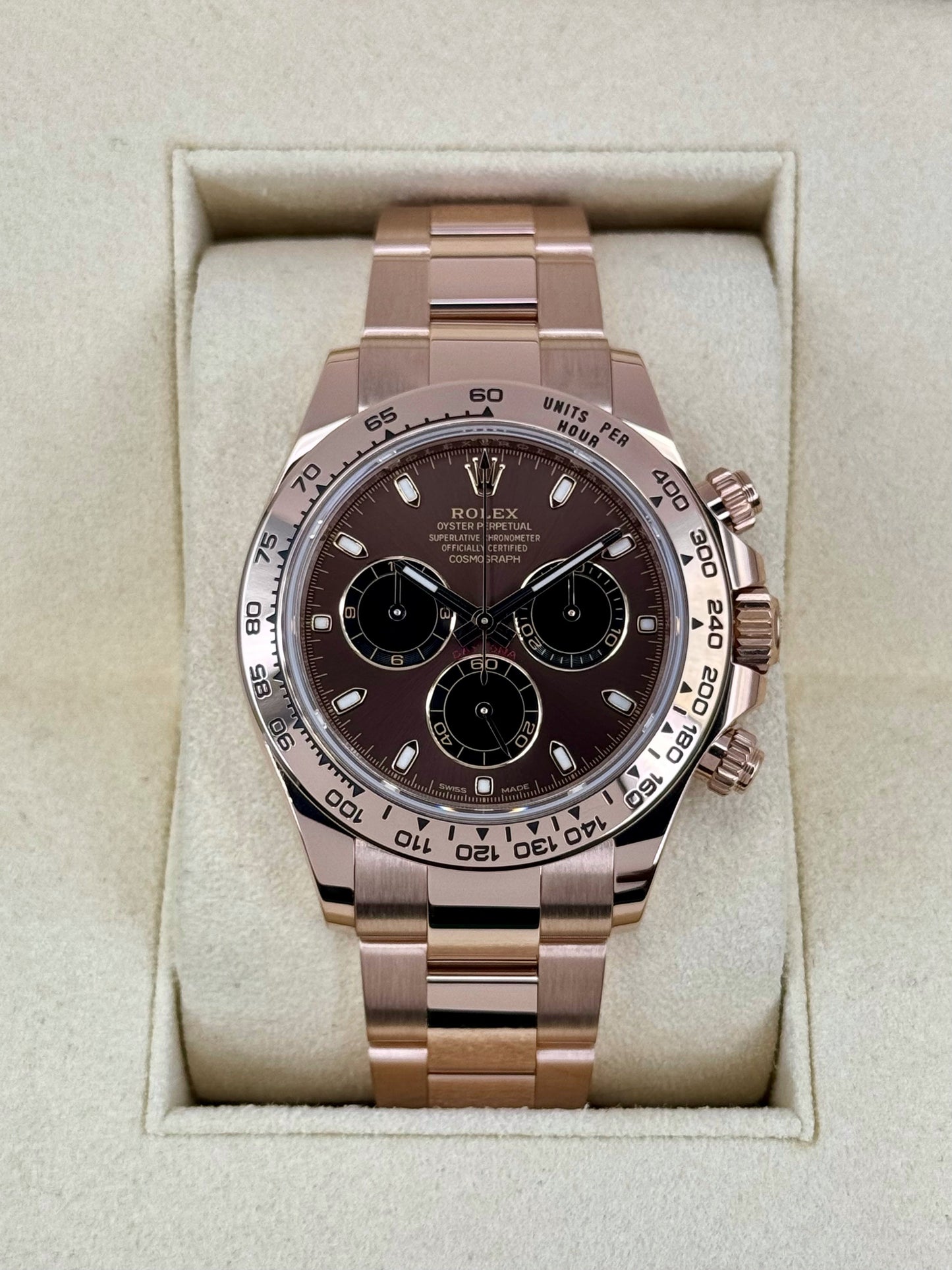2023 Rolex Daytona 40mm 116505 Rose Gold Chocolate Dial - MyWatchLLC