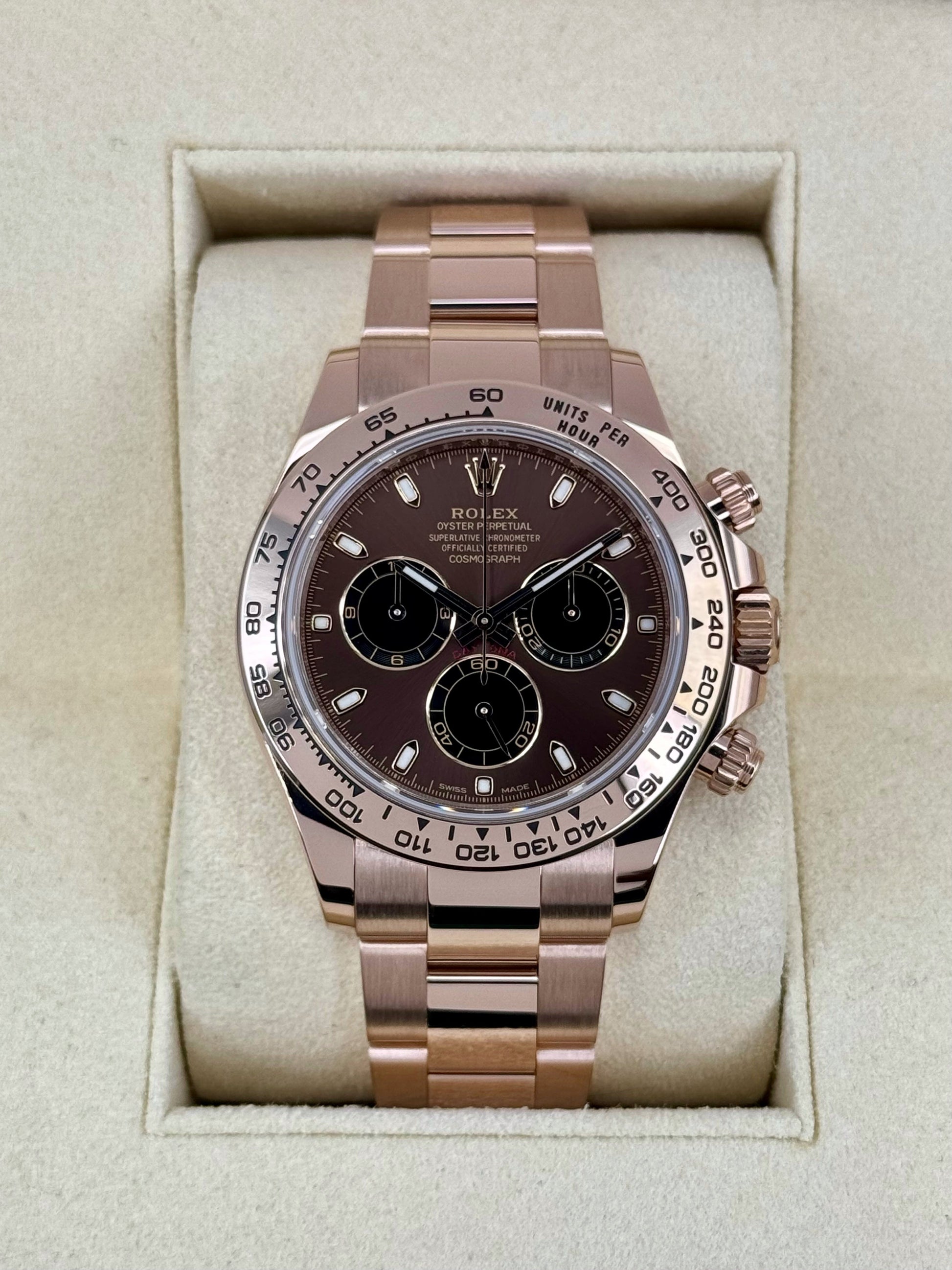 2023 Rolex Daytona 40mm 116505 Rose Gold Chocolate Dial - MyWatchLLC