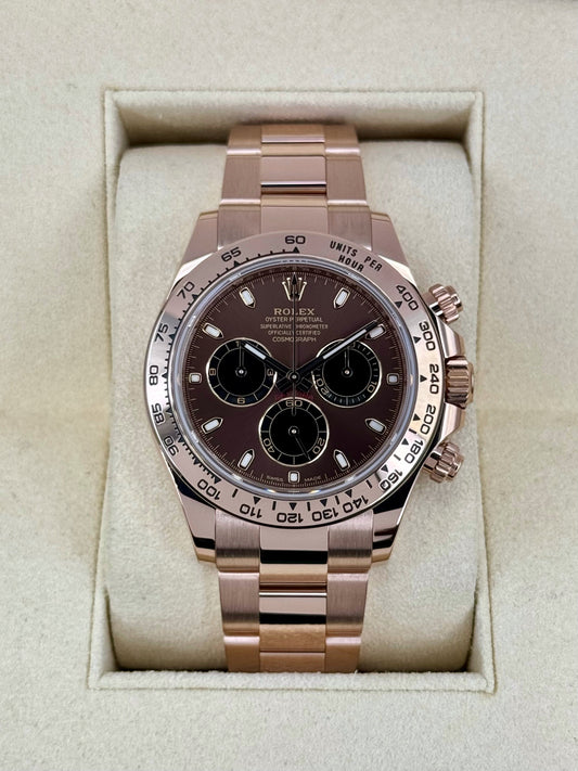 2023 Rolex Daytona 40mm 116505 Rose Gold Chocolate Dial - MyWatchLLC
