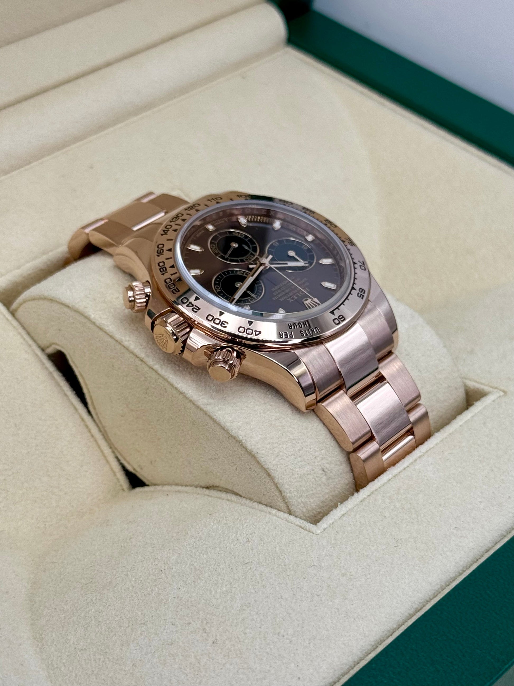 2023 Rolex Daytona 40mm 116505 Rose Gold Chocolate Dial - MyWatchLLC