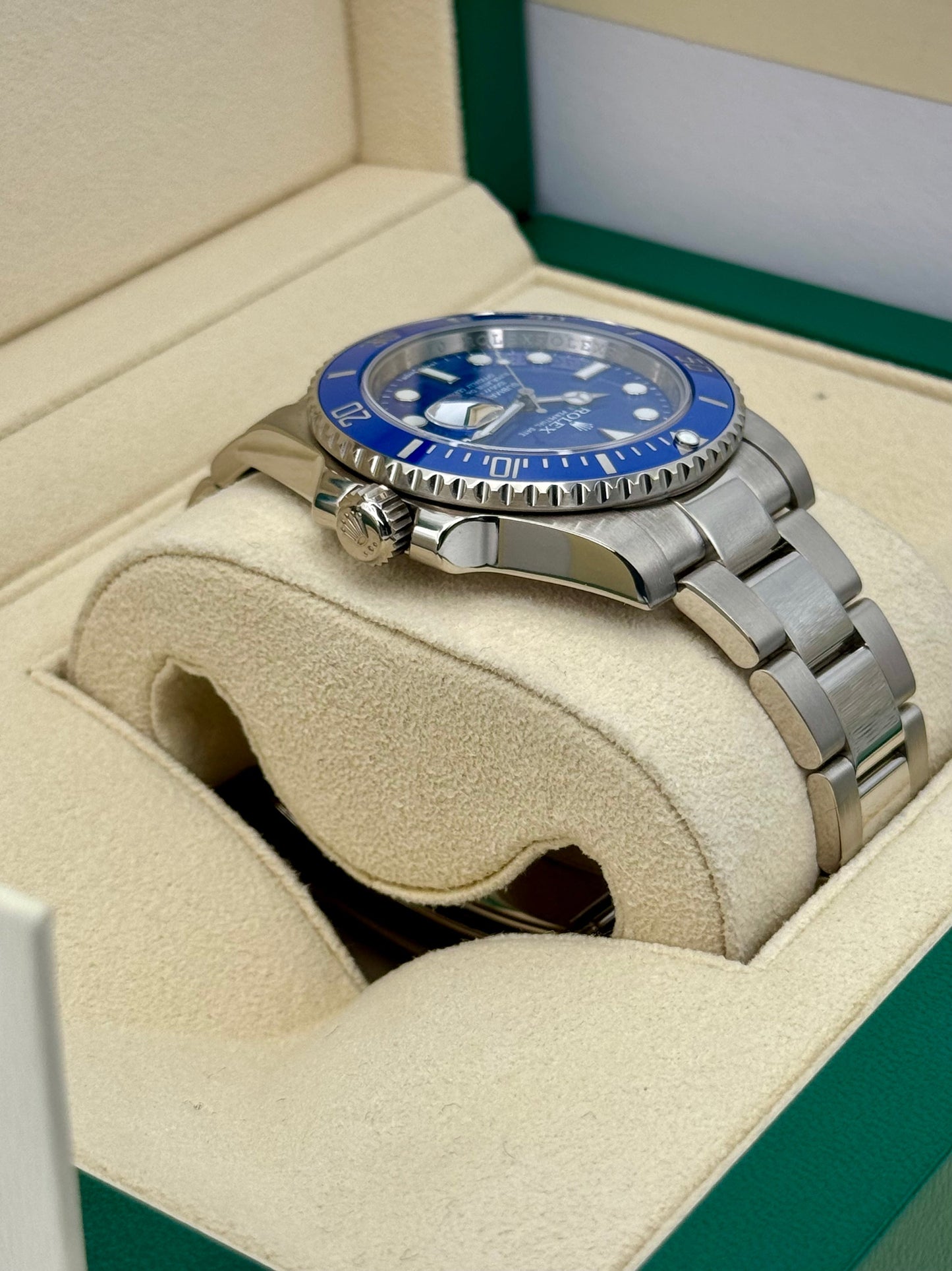 2012 Rolex Submariner Date "Smurf" 40mm 116619 White Gold Blue Dial - MyWatchLLC