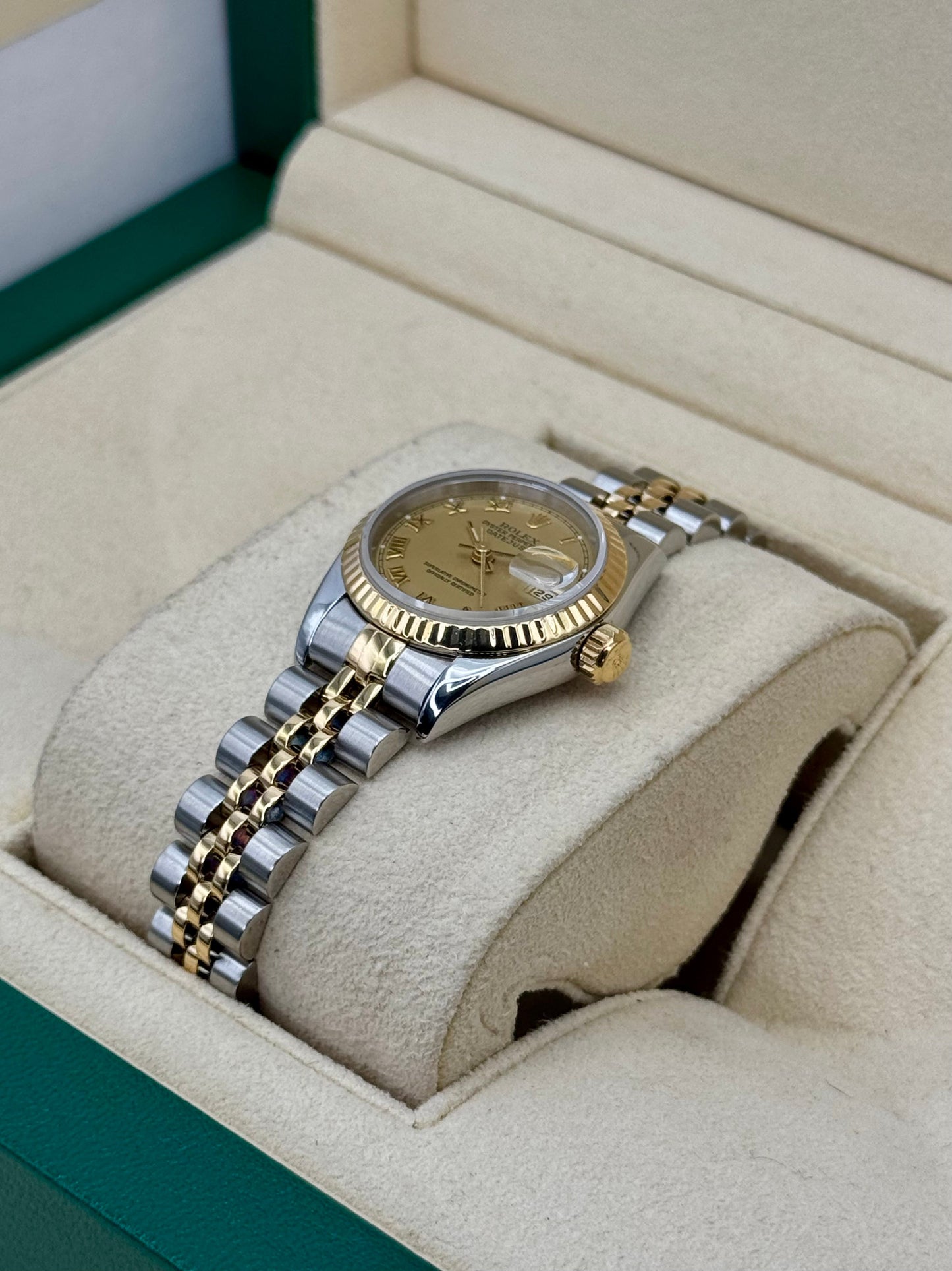 1997 Rolex Lady Datejust 26mm 69173 Two-Tone Jubilee Champagne Dial - MyWatchLLC