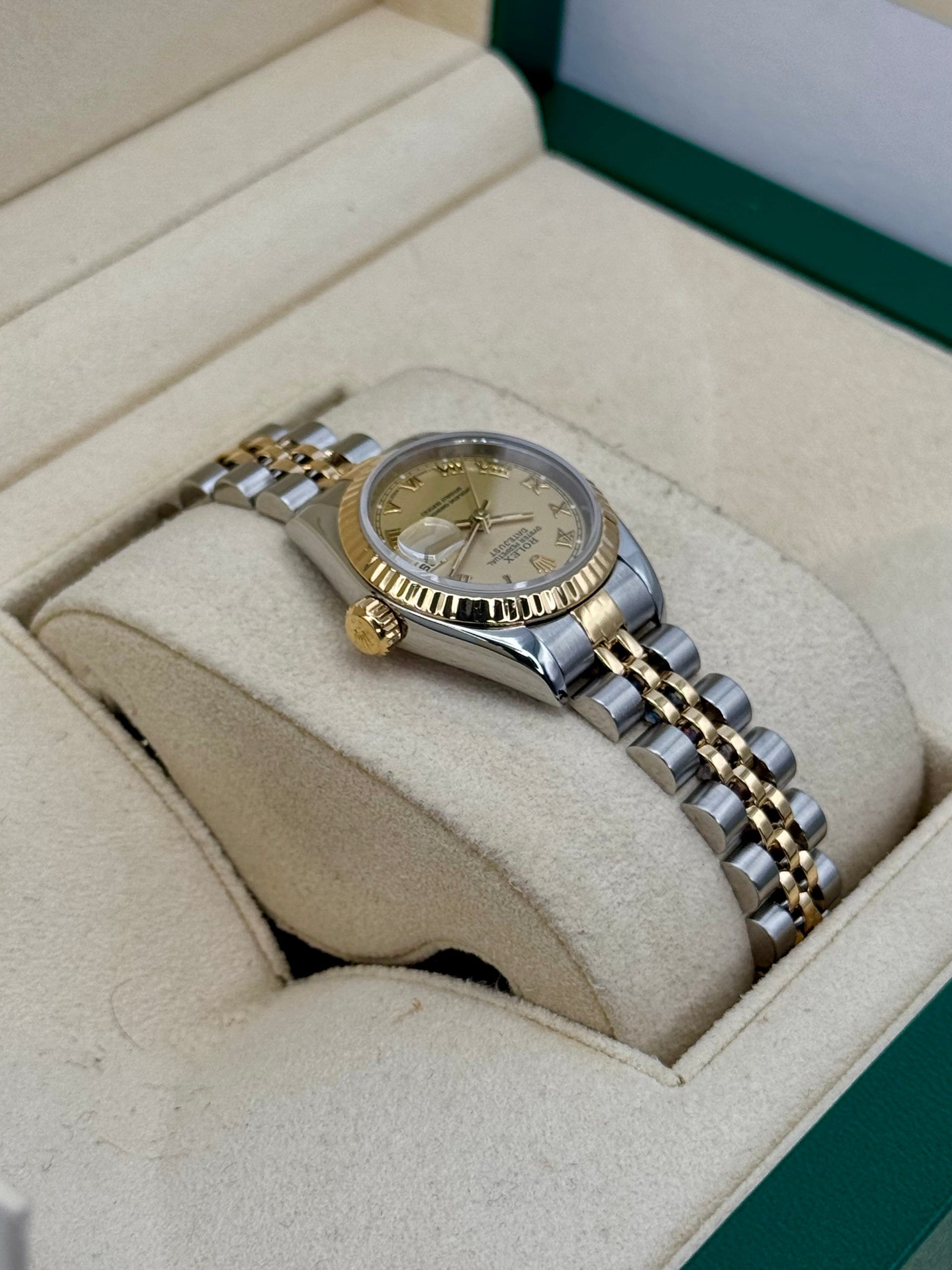 1997 Rolex Lady Datejust 26mm 69173 Two-Tone Jubilee Champagne Dial - MyWatchLLC