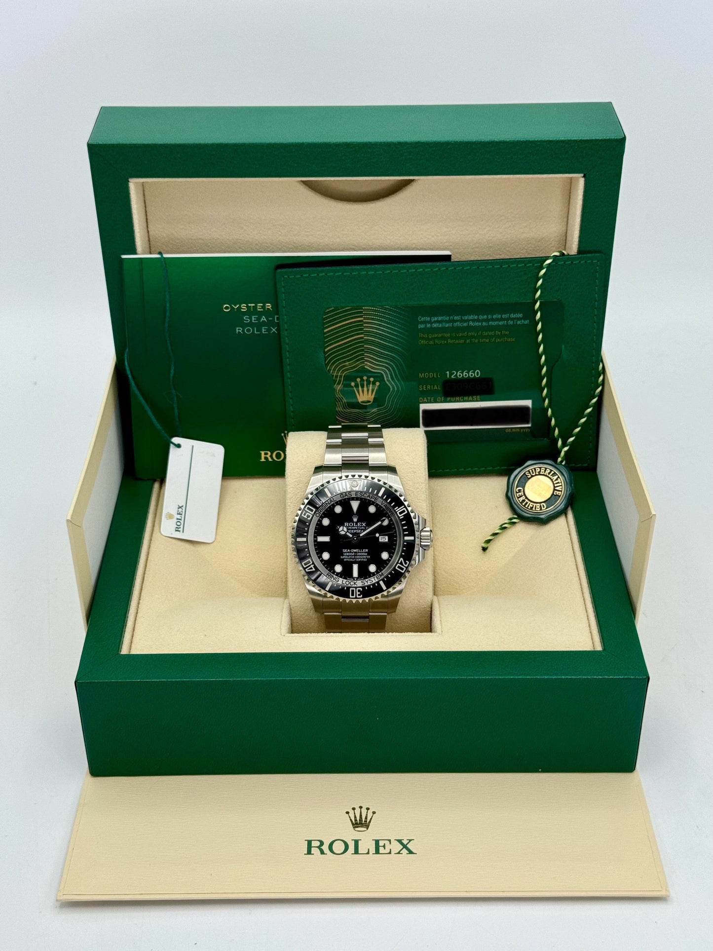 2022 Rolex Deepsea 44mm 126660 Stainless Steel Black Dial - MyWatchLLC