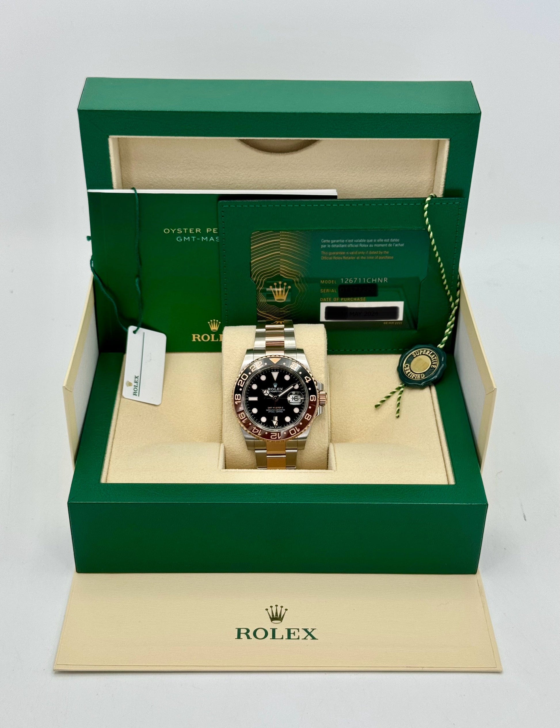 2024 Rolex GMT-Master II "Rootbeer" 40mm 126711CHNR Two-Tone - MyWatchLLC