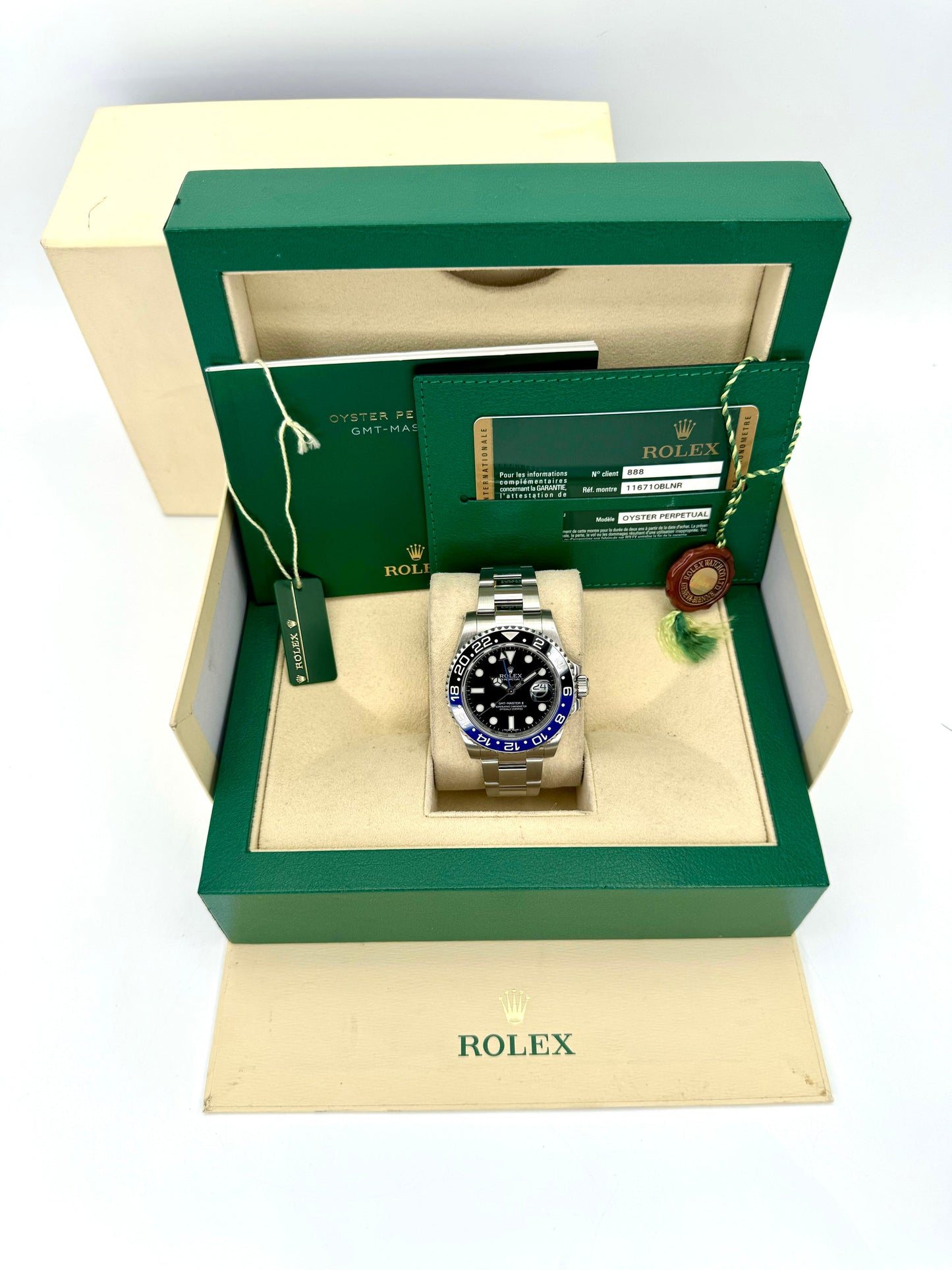 2014 Rolex GMT-Master II “Batmanâ€?40mm 116710BLNR Oyster Black Dial - MyWatchLLC