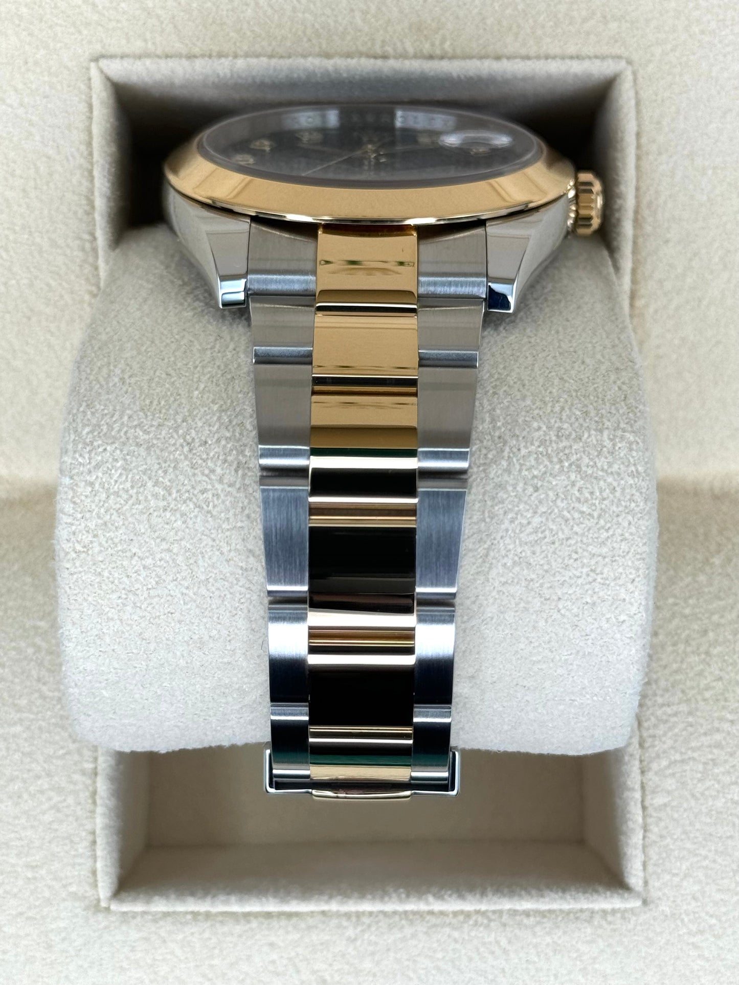 2023 Rolex Datejust 41mm 126303 Two-Tone Oyster Black Diamond Dial - MyWatchLLC