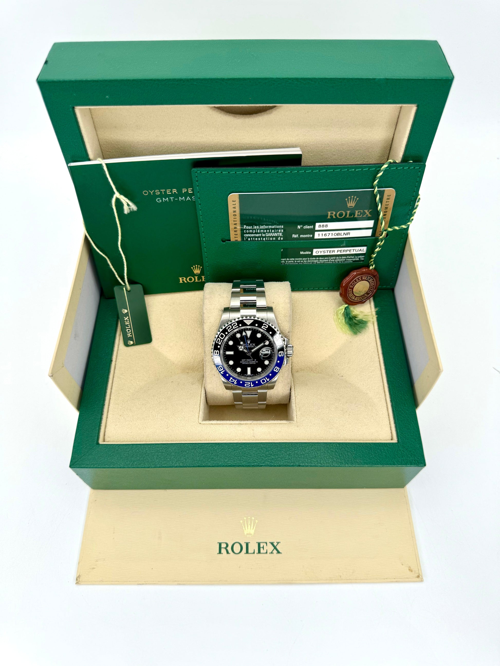 2014 Rolex GMT-Master II “Batmanâ€?40mm 116710BLNR Oyster Black Dial - MyWatchLLC