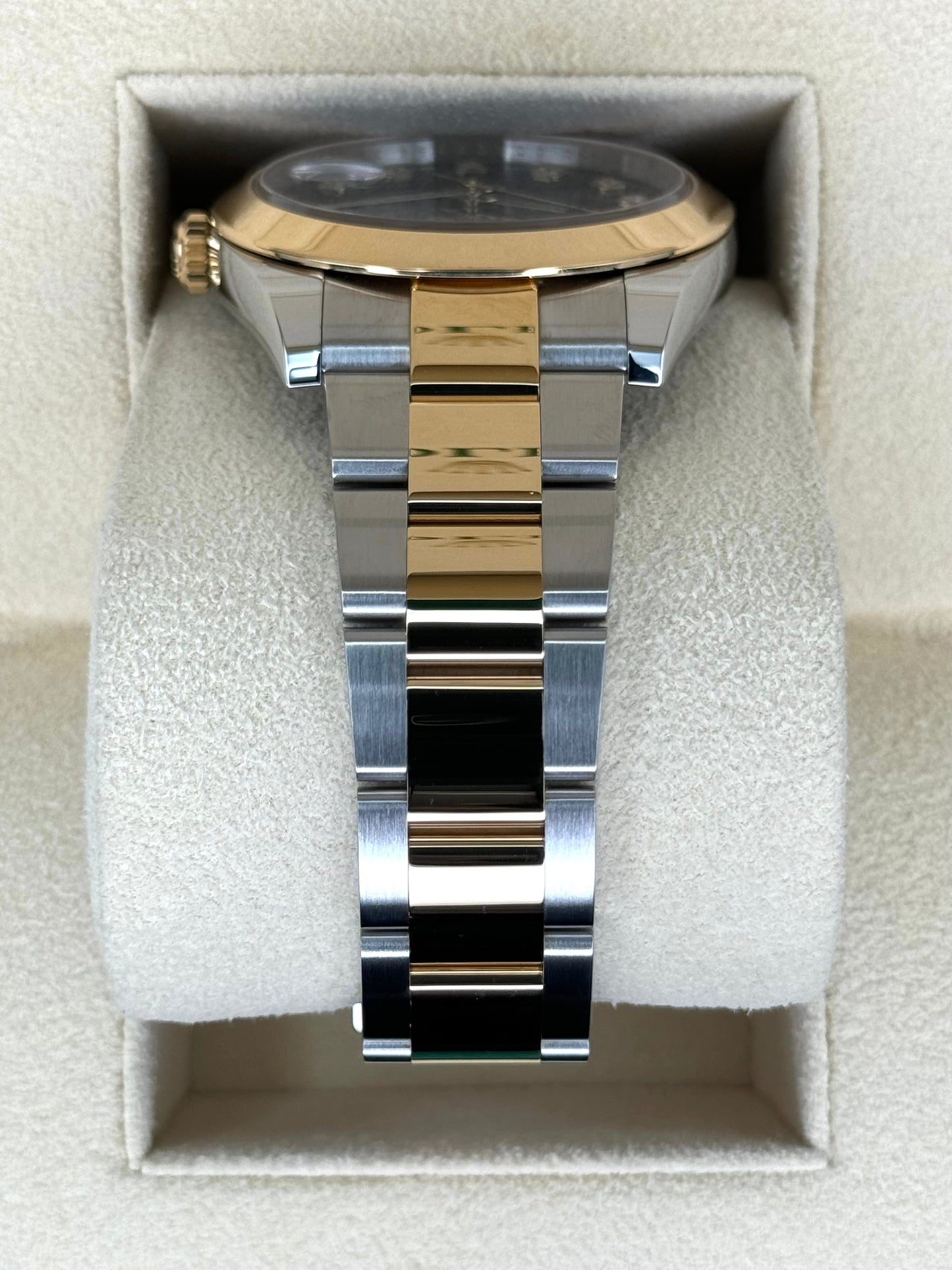 2023 Rolex Datejust 41mm 126303 Two-Tone Oyster Black Diamond Dial - MyWatchLLC