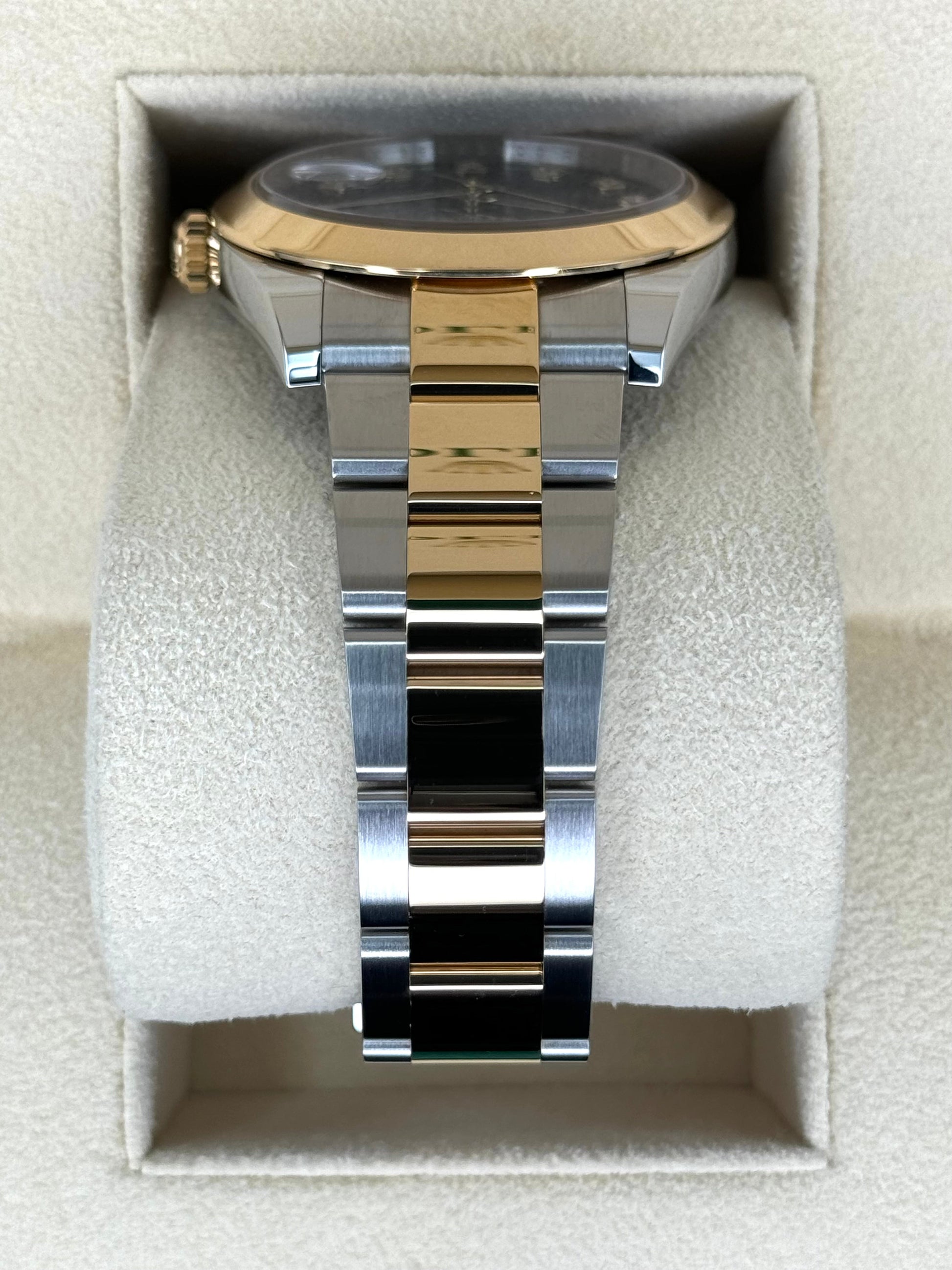 2023 Rolex Datejust 41mm 126303 Two-Tone Oyster Black Diamond Dial - MyWatchLLC