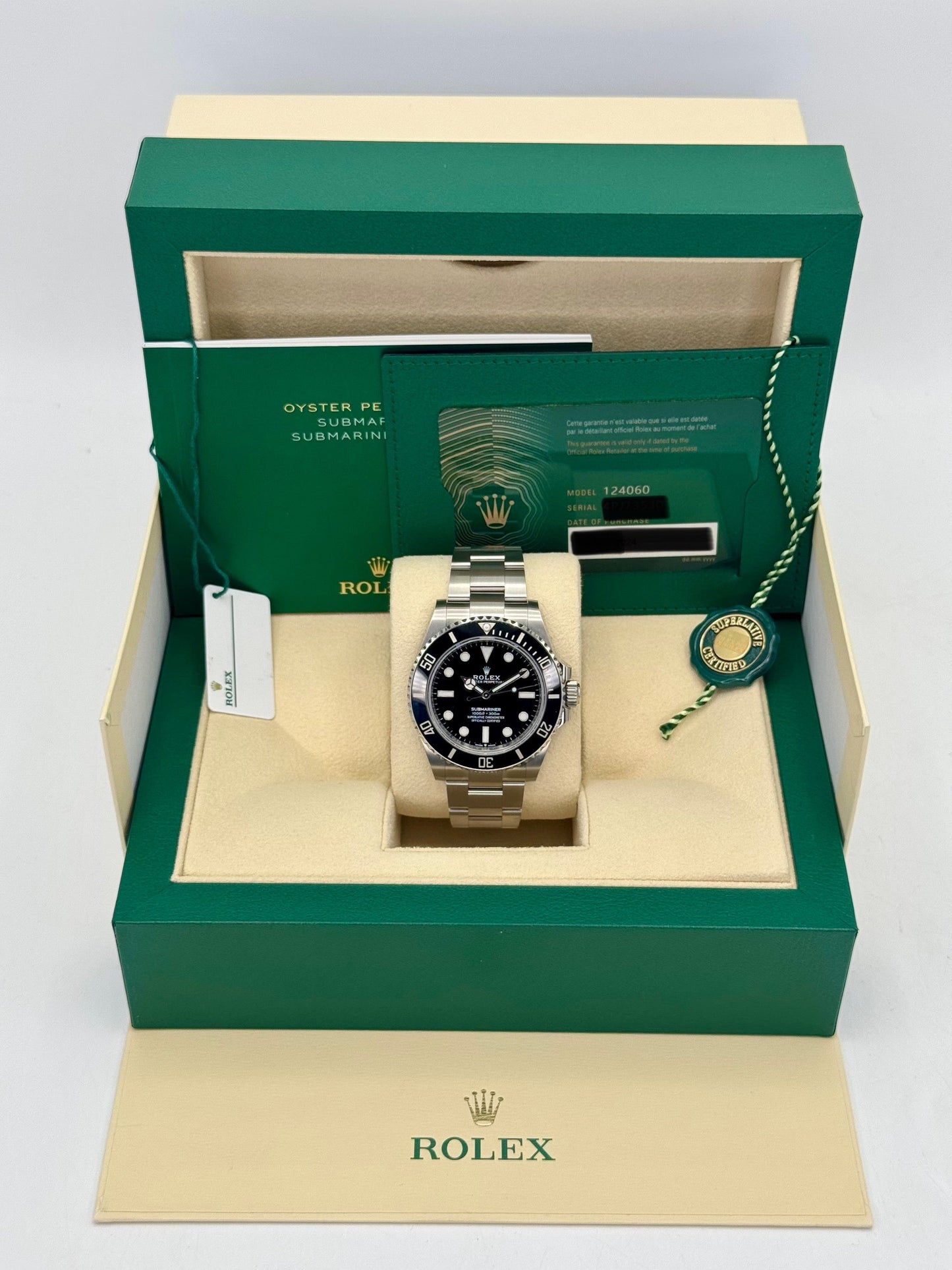 NEW 2024 Rolex Submariner 41mm 124060 Stainless Steel Black Dial - MyWatchLLC