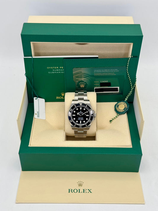 NEW 2024 Rolex Submariner 41mm 124060 Stainless Steel Black Dial - MyWatchLLC