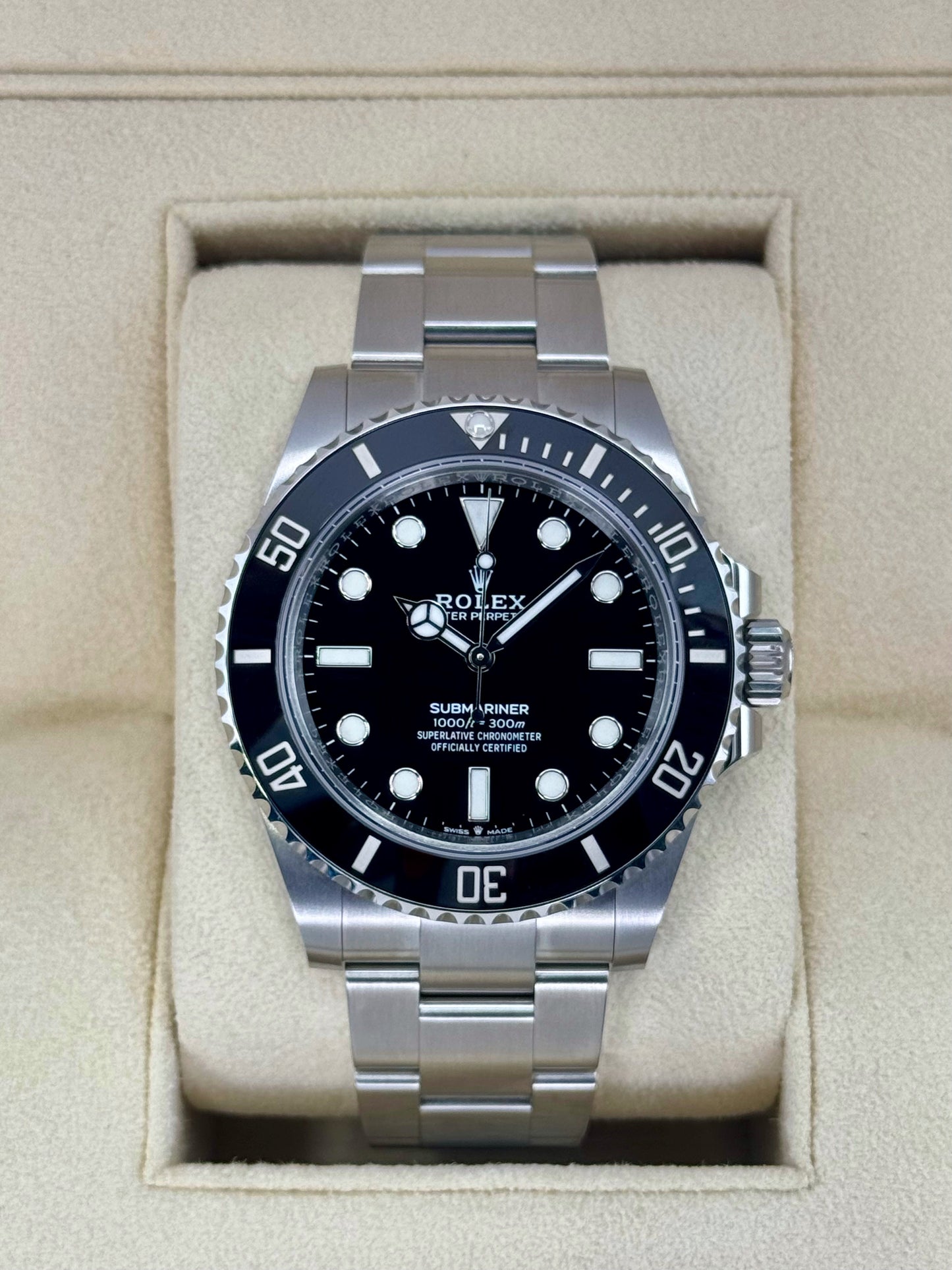 NEW 2024 Rolex Submariner 41mm 124060 Stainless Steel Black Dial - MyWatchLLC
