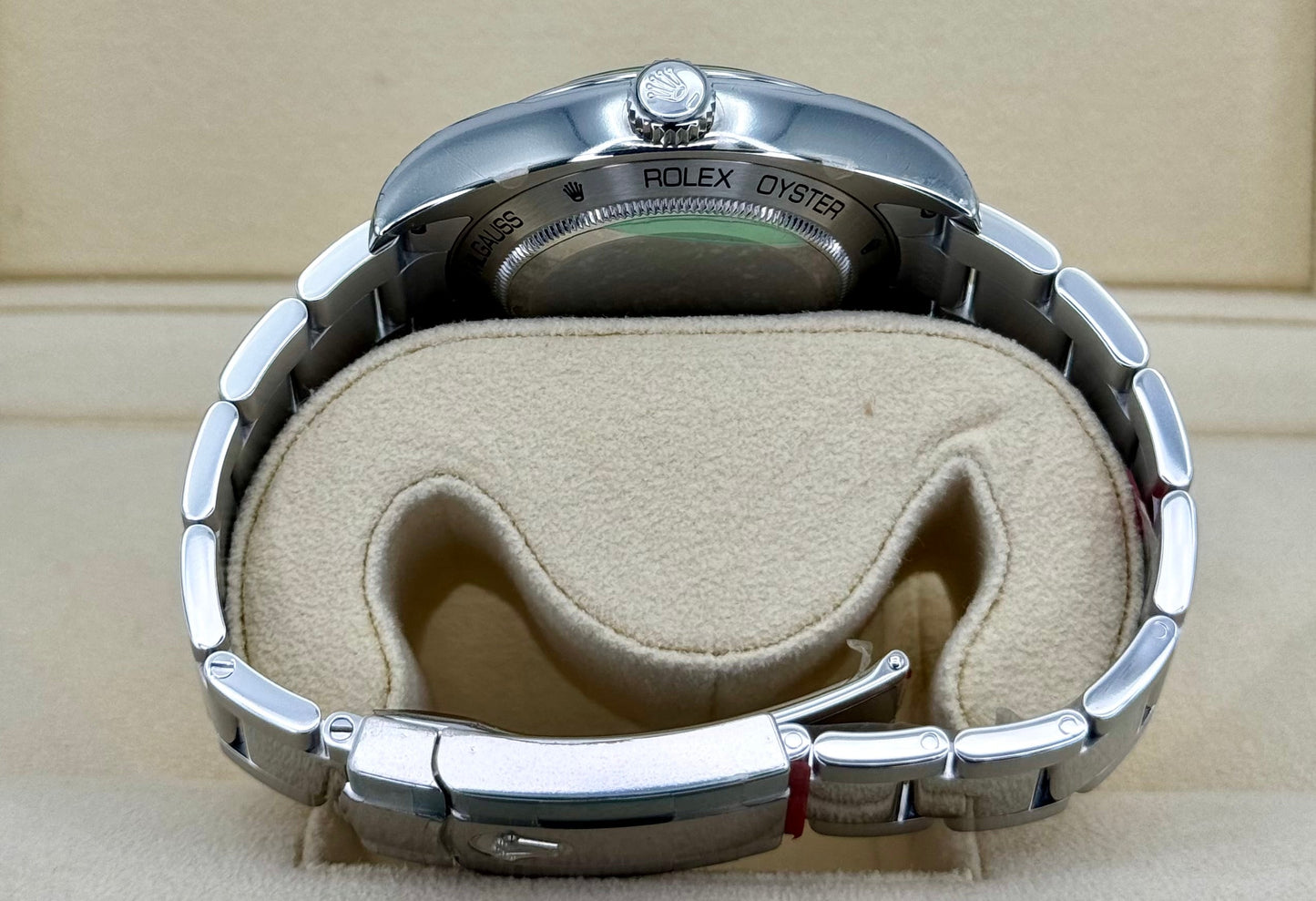 NEW 2009 Rolex Milgauss 40mm 116400GV Black Dial - MyWatchLLC