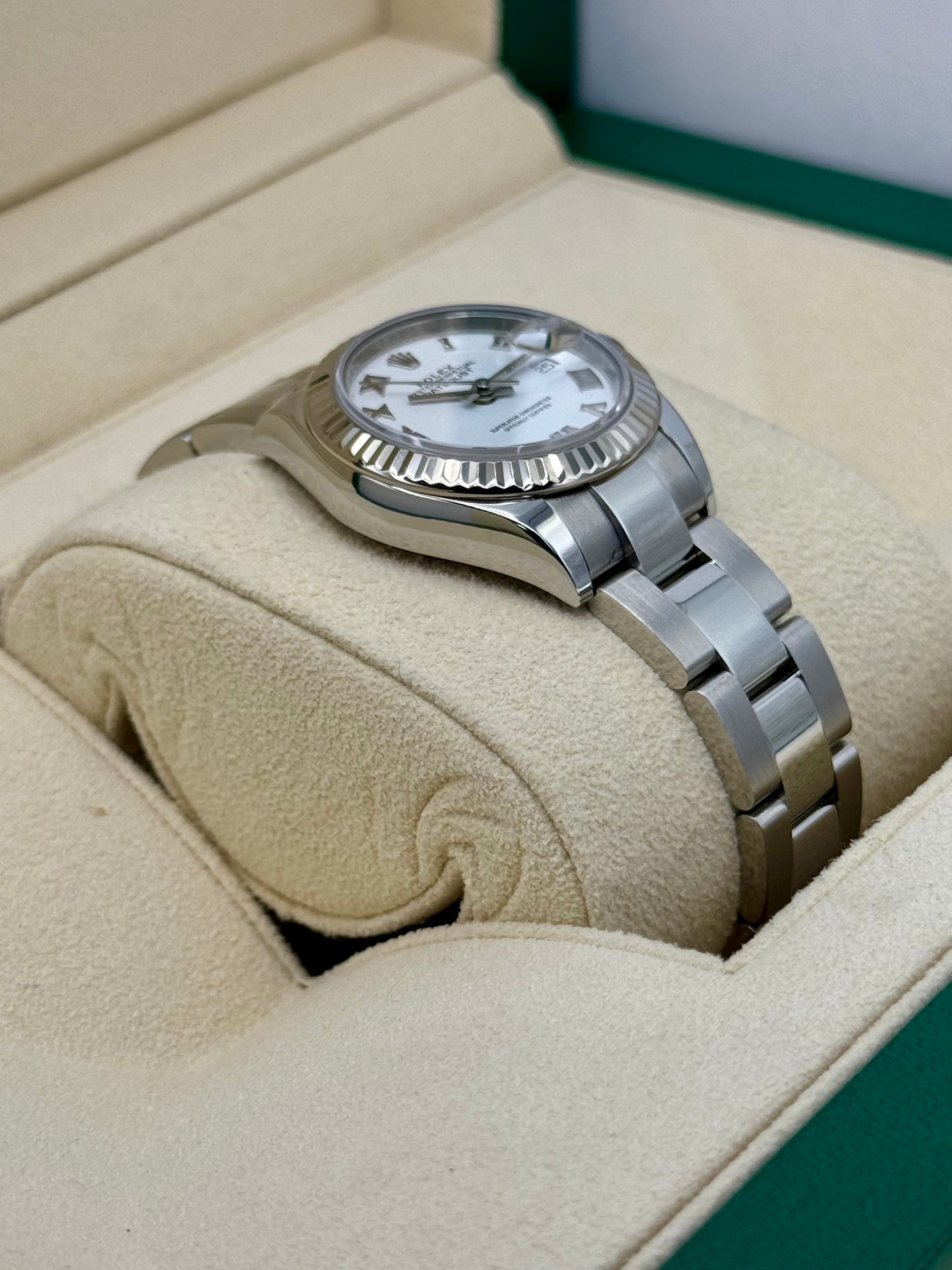 2021 Rolex Lady Datejust 28mm 279174 Stainless Steel Oyster White Dial - MyWatchLLC