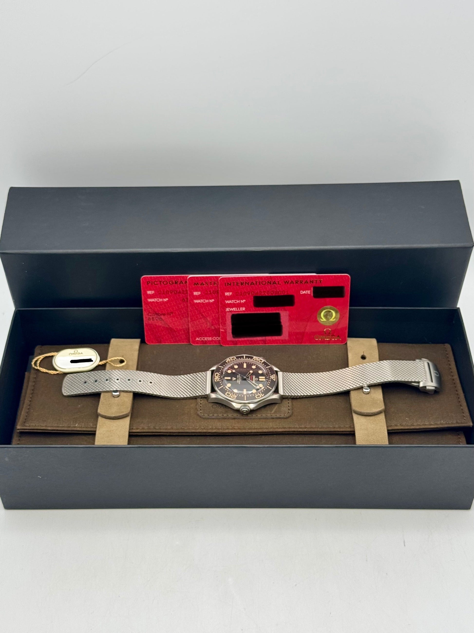 2023 Omega Seamaster Diver 300M 007 42mm Titanium Brown Dial - MyWatchLLC