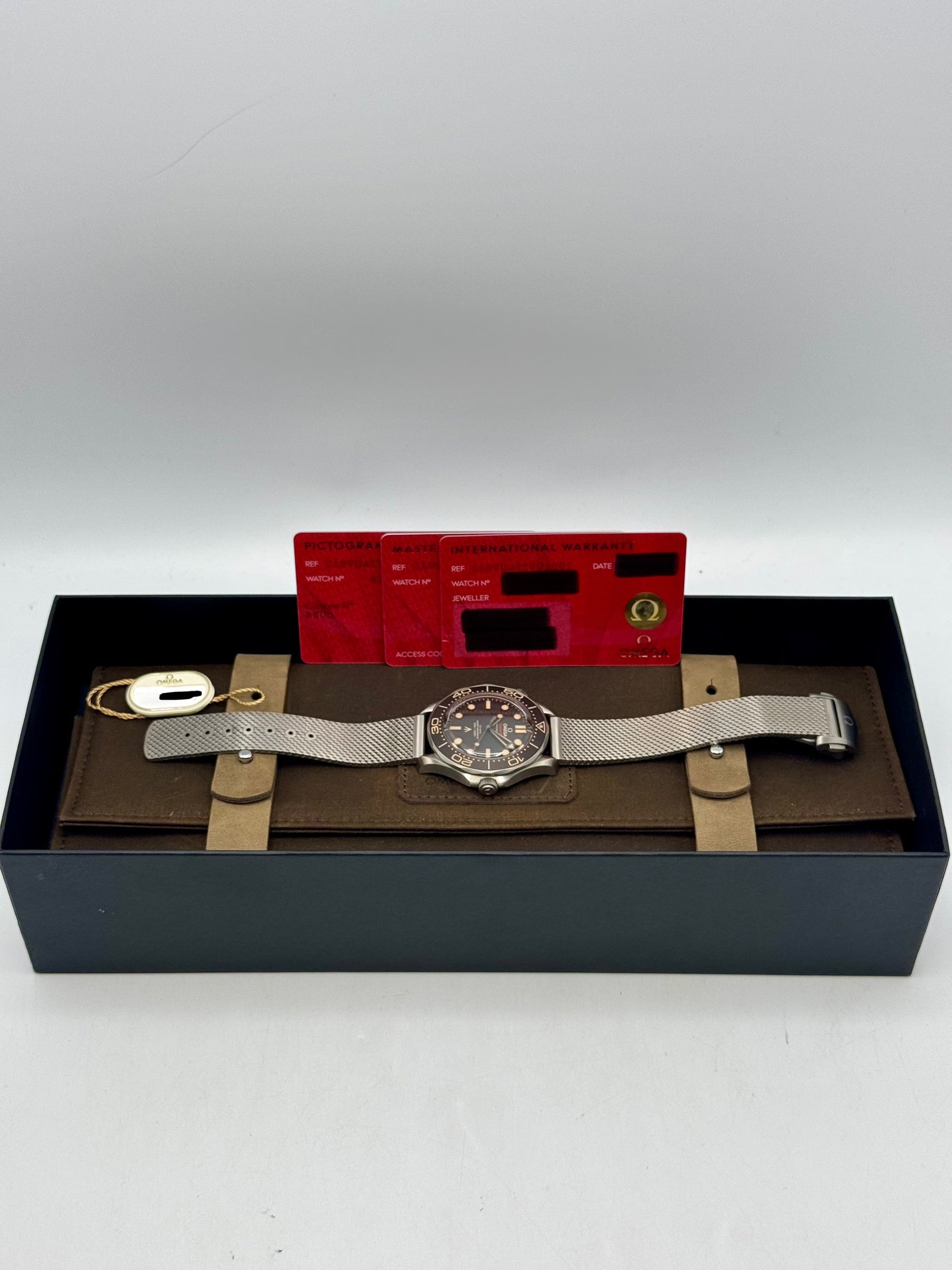 2023 Omega Seamaster Diver 300M 007 42mm Titanium Brown Dial - MyWatchLLC