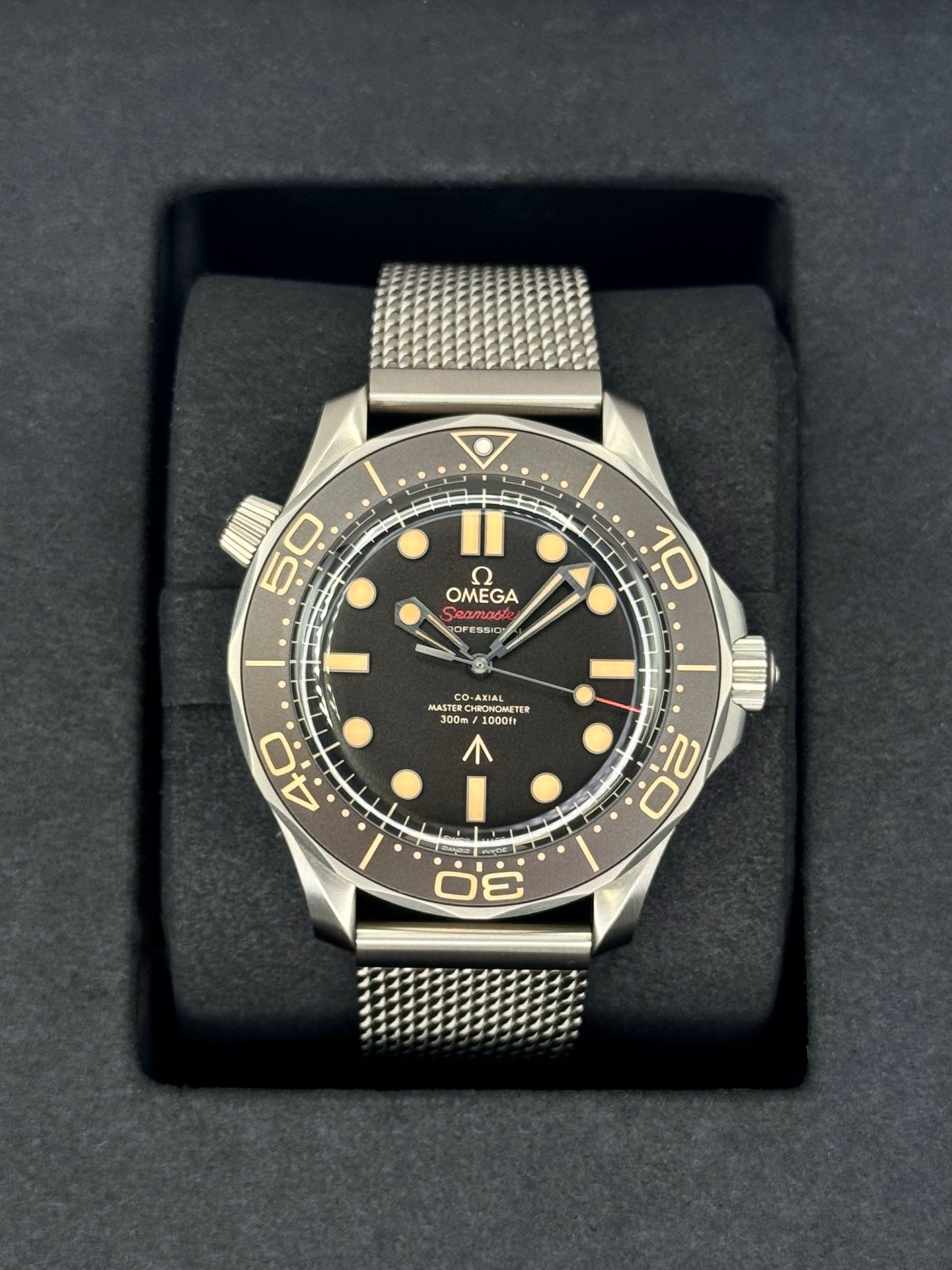 2023 Omega Seamaster Diver 300M 007 42mm Titanium Brown Dial - MyWatchLLC